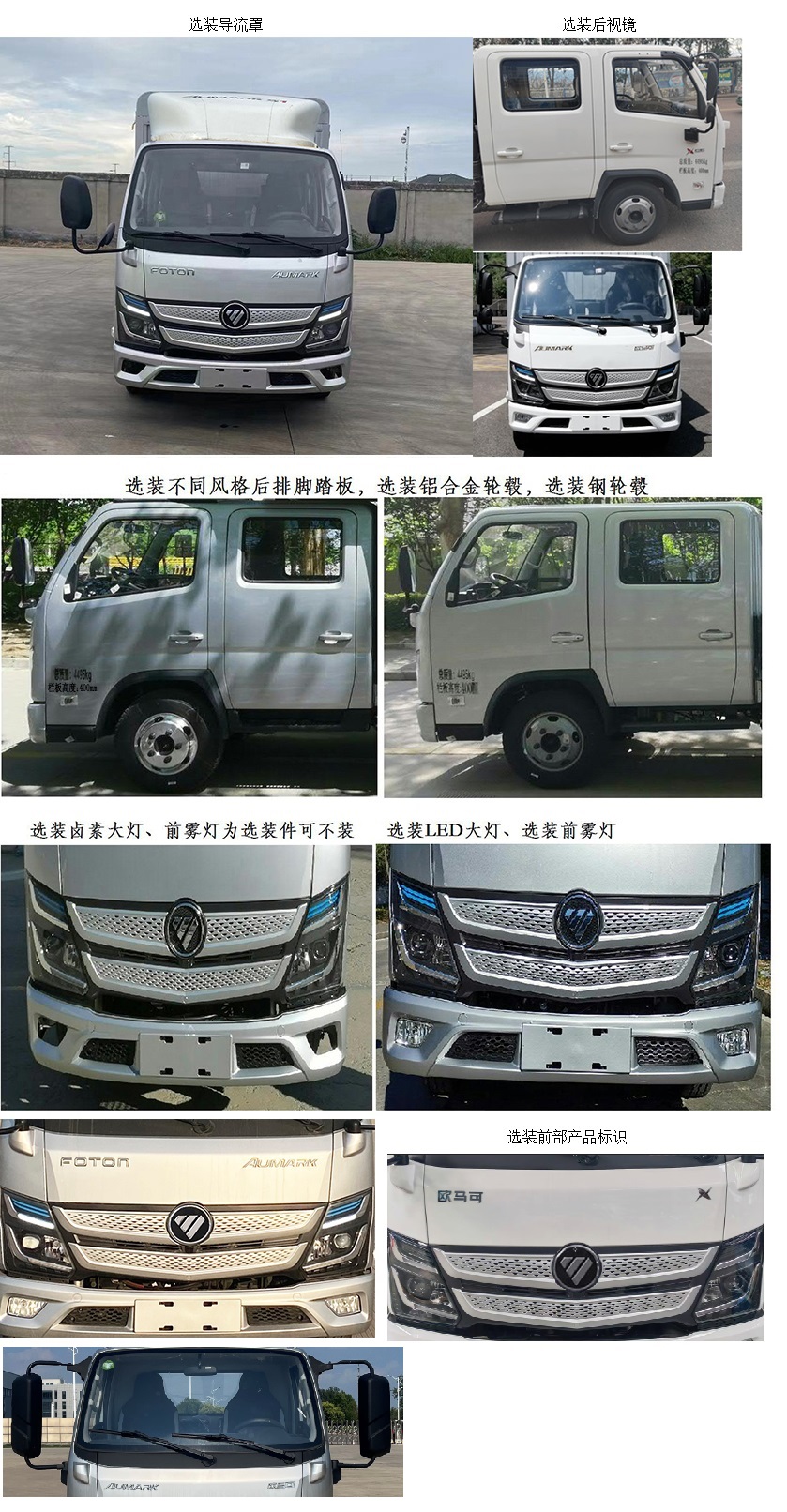 福田牌BJ5044CCY-5A倉柵式運(yùn)輸車公告圖片