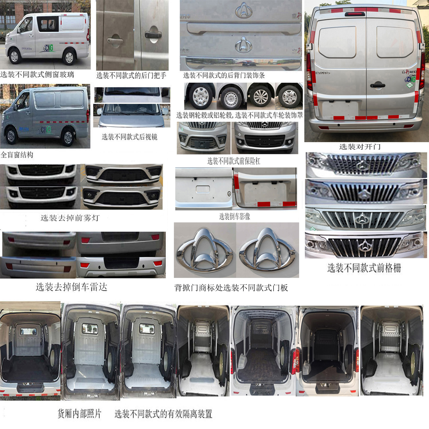 長安牌SC5021XXYAAM6NG廂式運輸車公告圖片