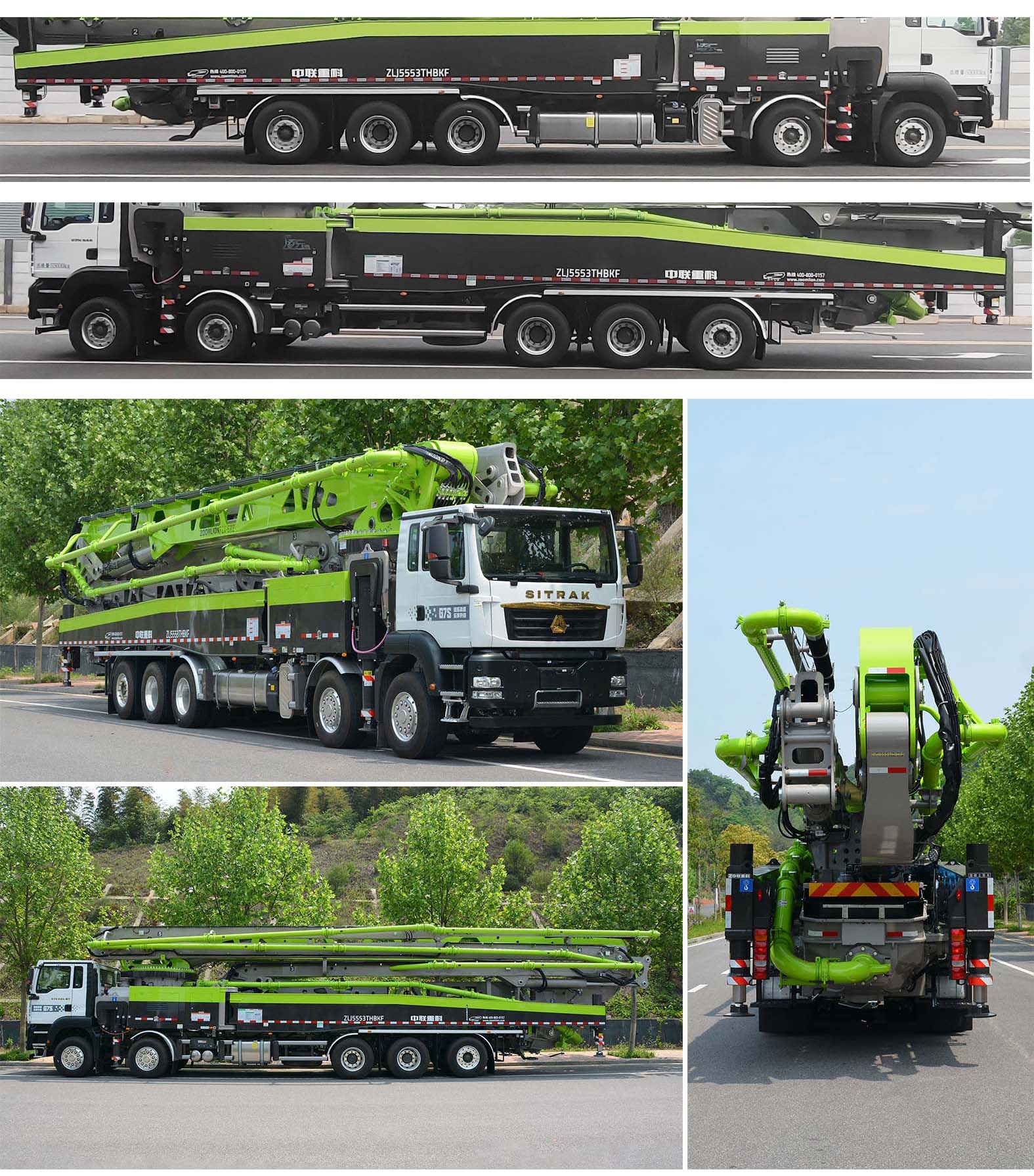 中聯(lián)牌ZLJ5553THBKF混凝土泵車公告圖片