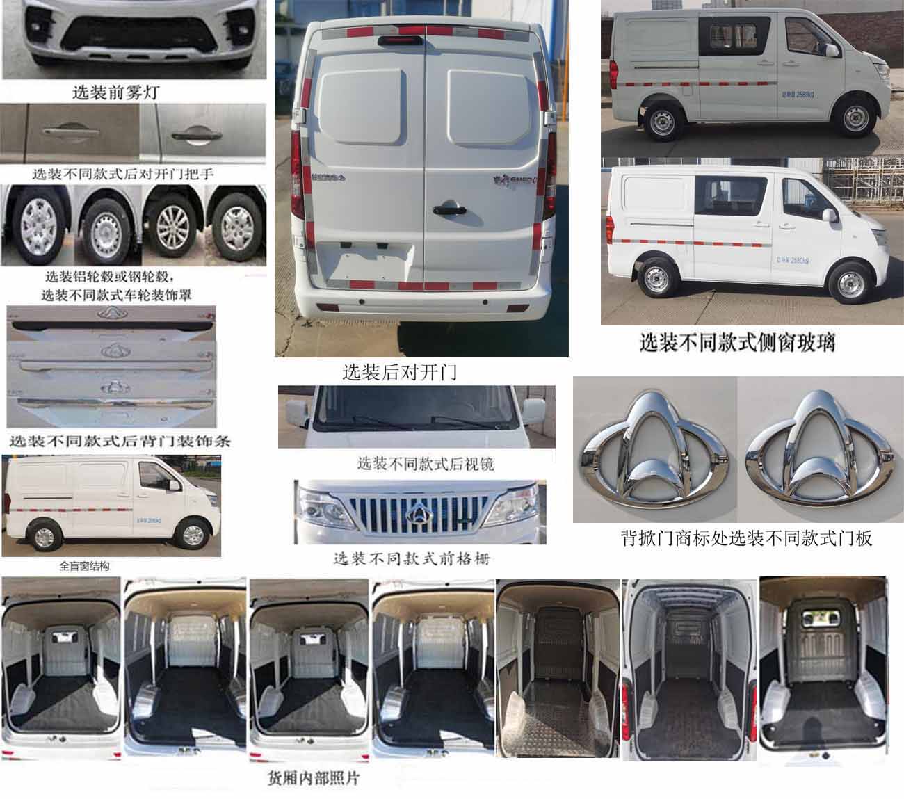 長安牌SC5031XXYAAYBEV純電動廂式運(yùn)輸車公告圖片