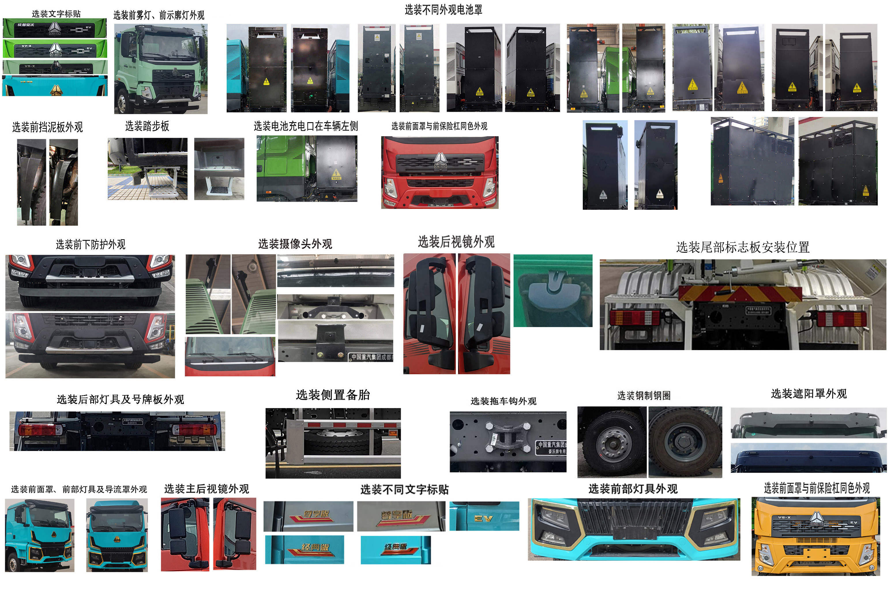 豪沃牌ZZ5313GJBV3061Z11SEV換電式純電動混凝土攪拌運輸車公告圖片