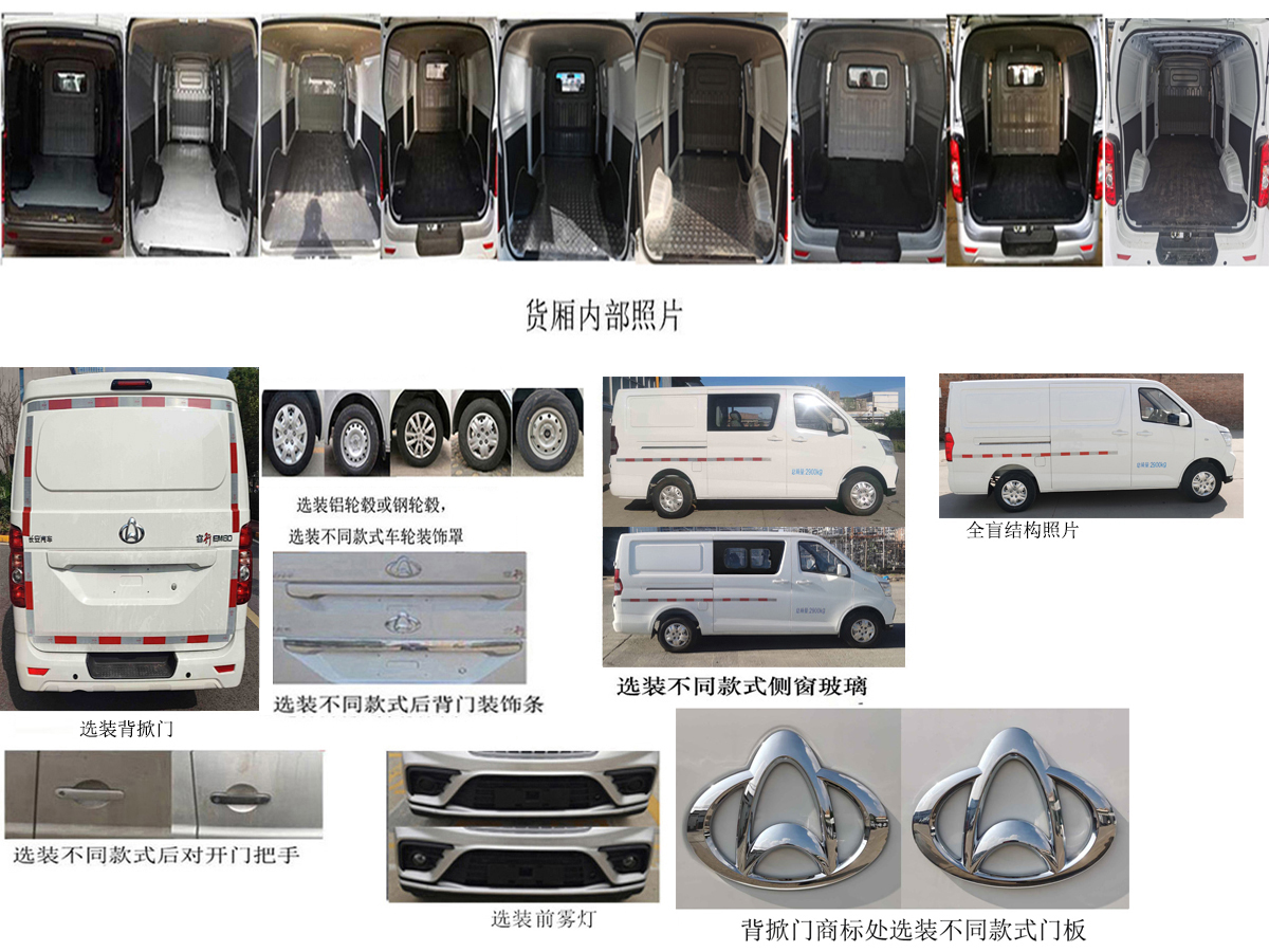 長安牌SC5031XXYAAZBEV純電動廂式運(yùn)輸車公告圖片