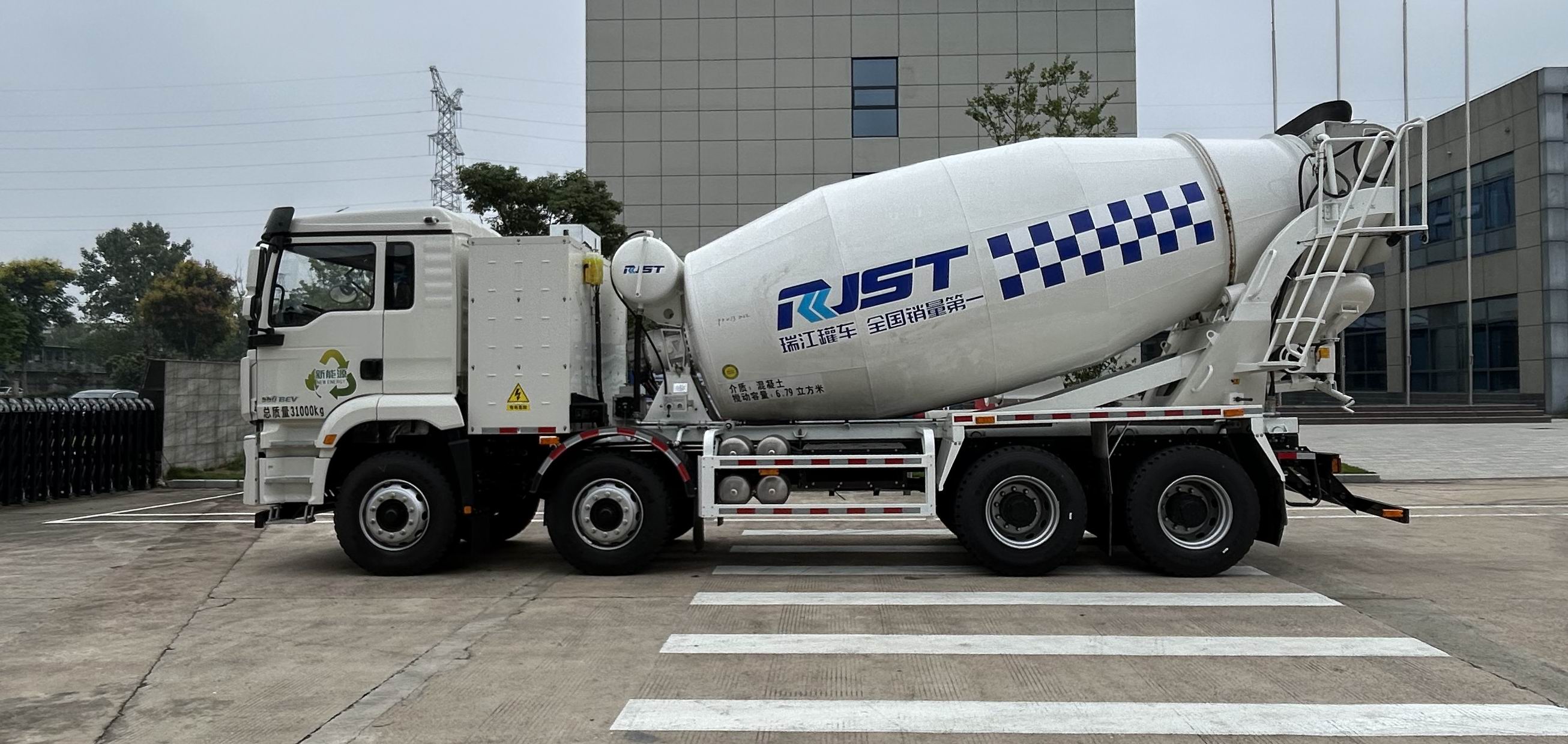 瑞江牌WL5312GJBSXDTBEV純電動混凝土攪拌運輸車公告圖片