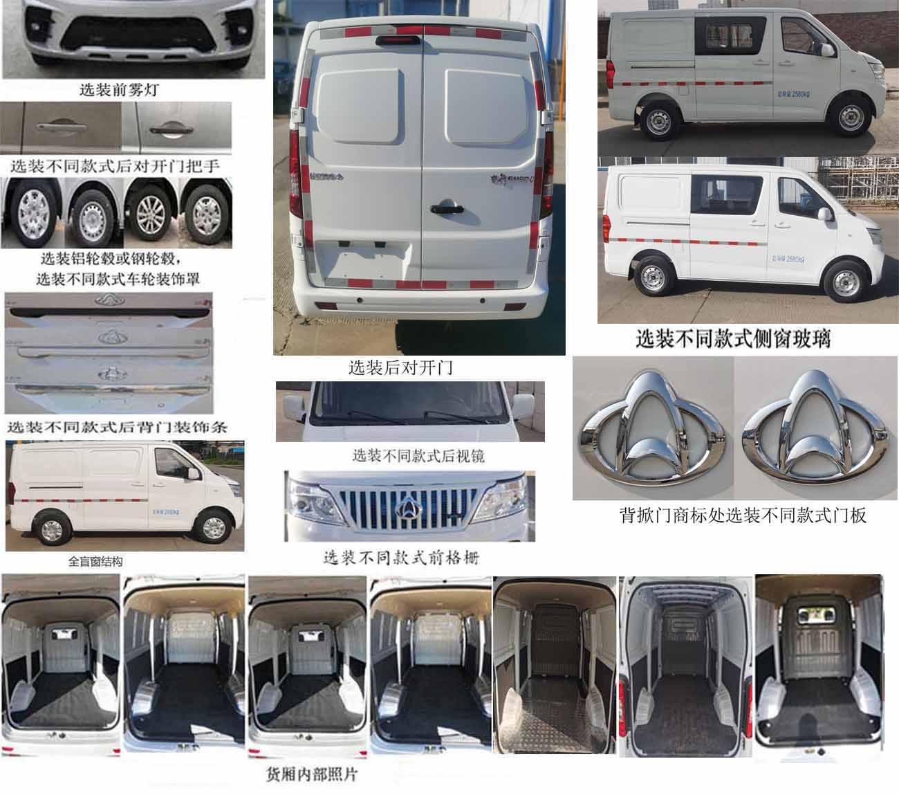 長(zhǎng)安牌SC5031XXYABCBEV純電動(dòng)廂式運(yùn)輸車公告圖片