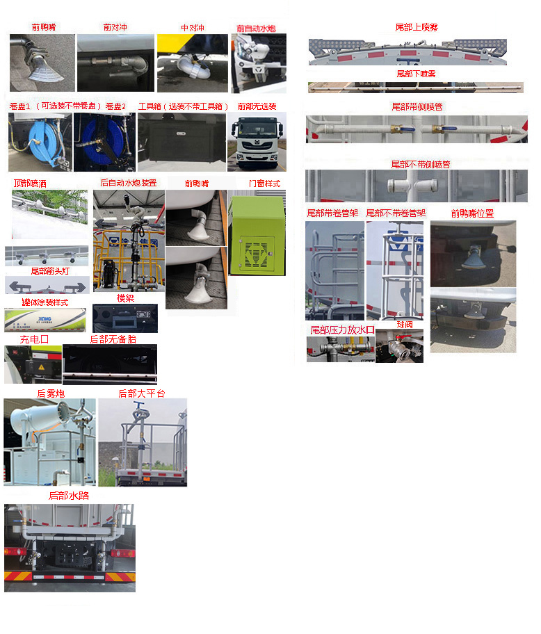 徐工牌DXA5181GQXXBEV純電動清洗車公告圖片