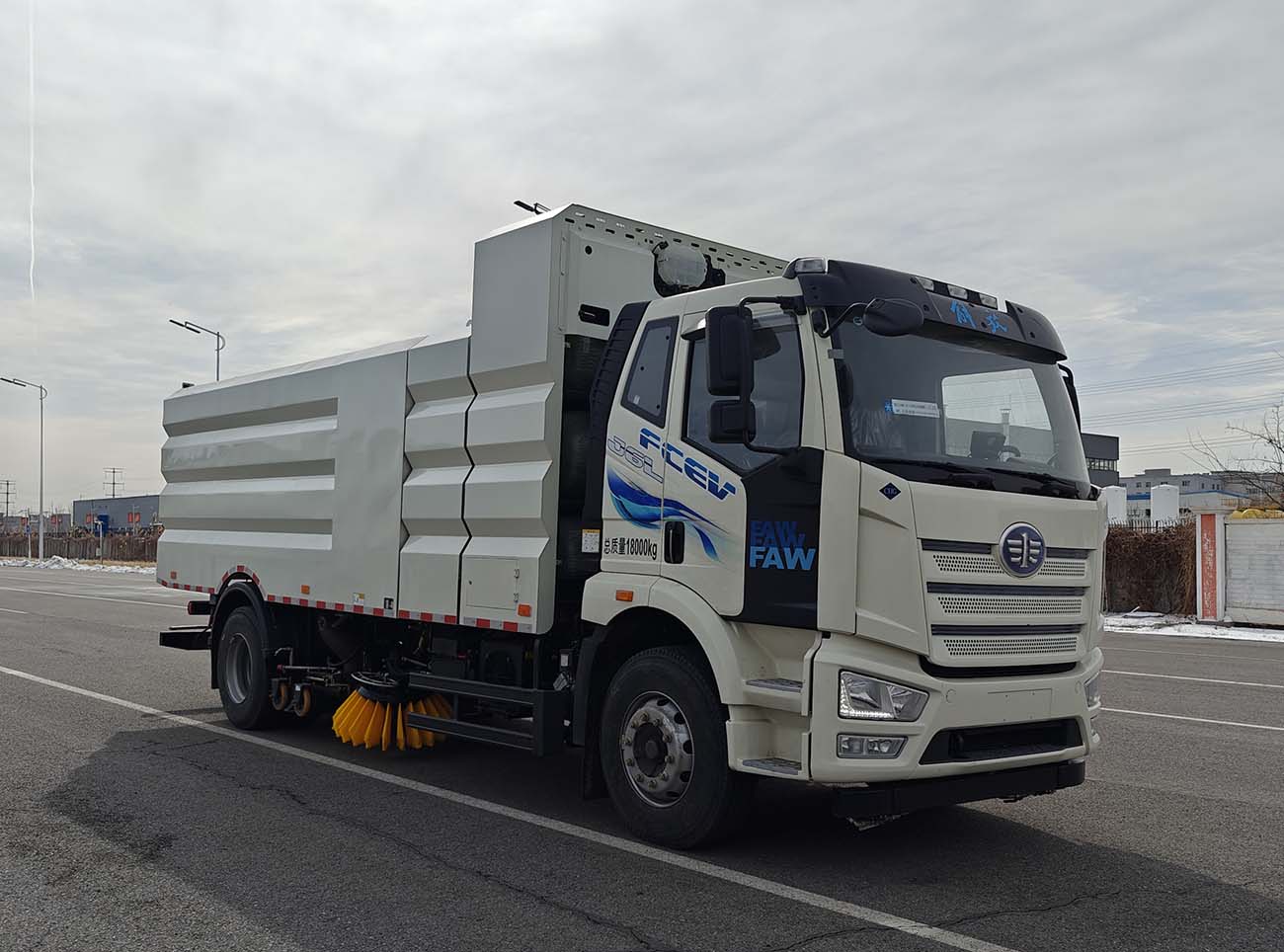 驍呈牌DPD5180TXSJFFCEV燃料電池洗掃車公告圖片