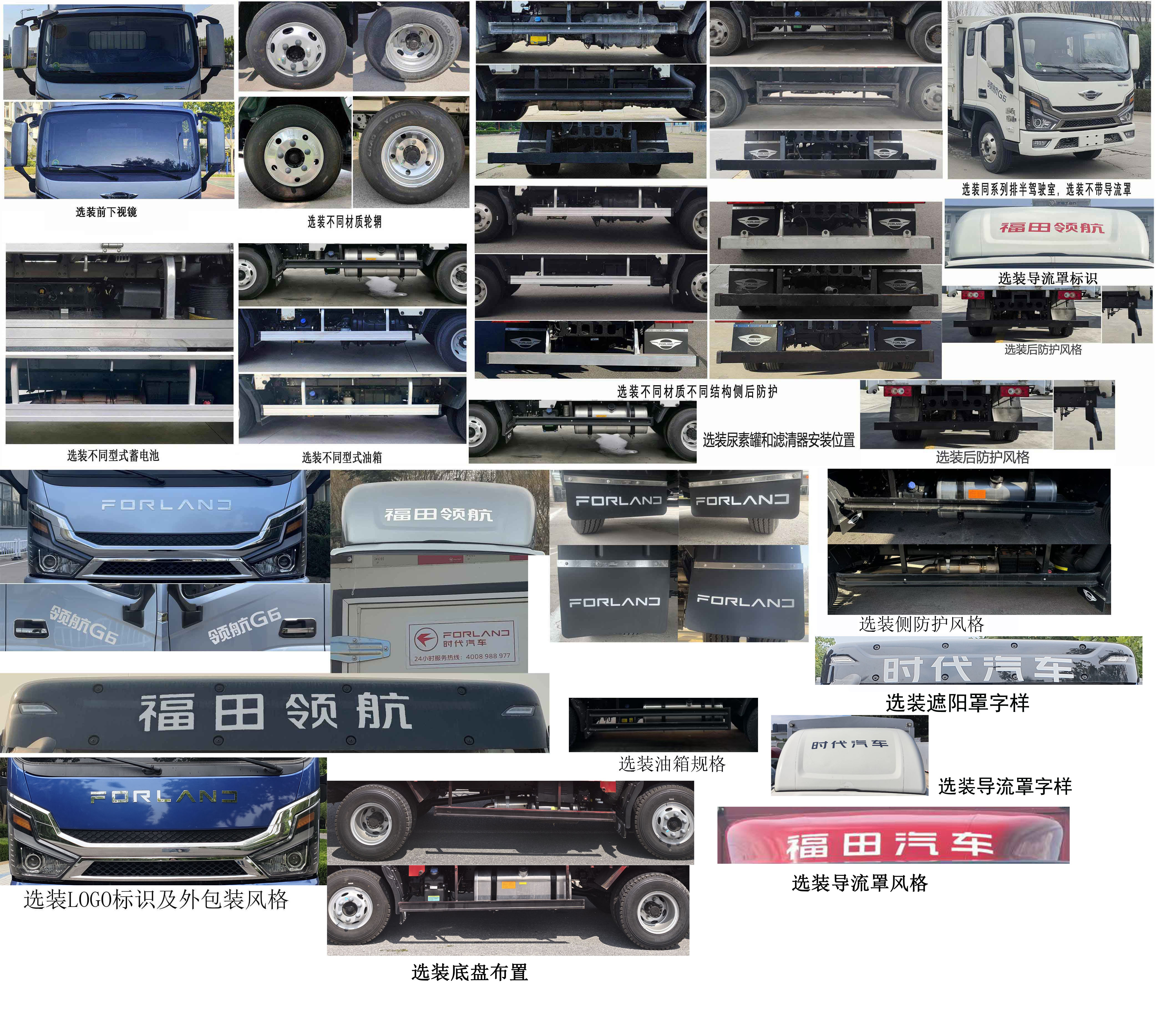 福田牌BJ5044CCY9JBA-55倉(cāng)柵式運(yùn)輸車公告圖片