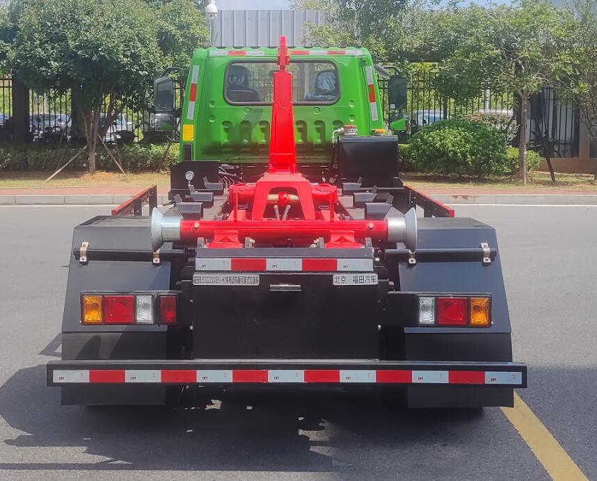 福田牌BJ5122ZXXEV-H1純電動車廂可卸式垃圾車公告圖片