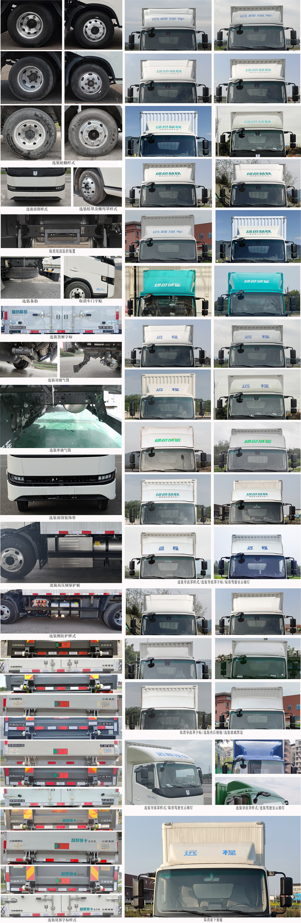 遠(yuǎn)程牌JGL5042XXYSHEVGM6R2甲醇插電式增程混合動力廂式運輸車公告圖片