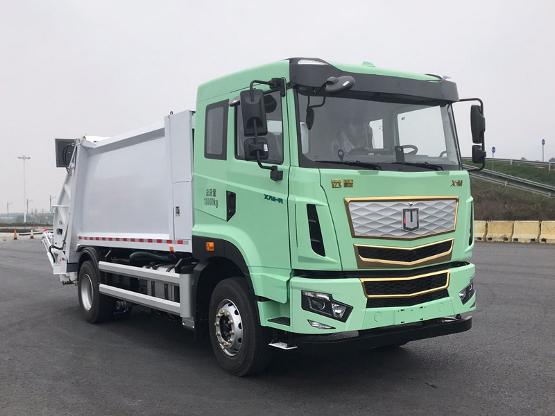 遠(yuǎn)程牌HN5180ZYSH32D5SHEVY甲醇插電式增程混合動力壓縮式垃圾車公告圖片