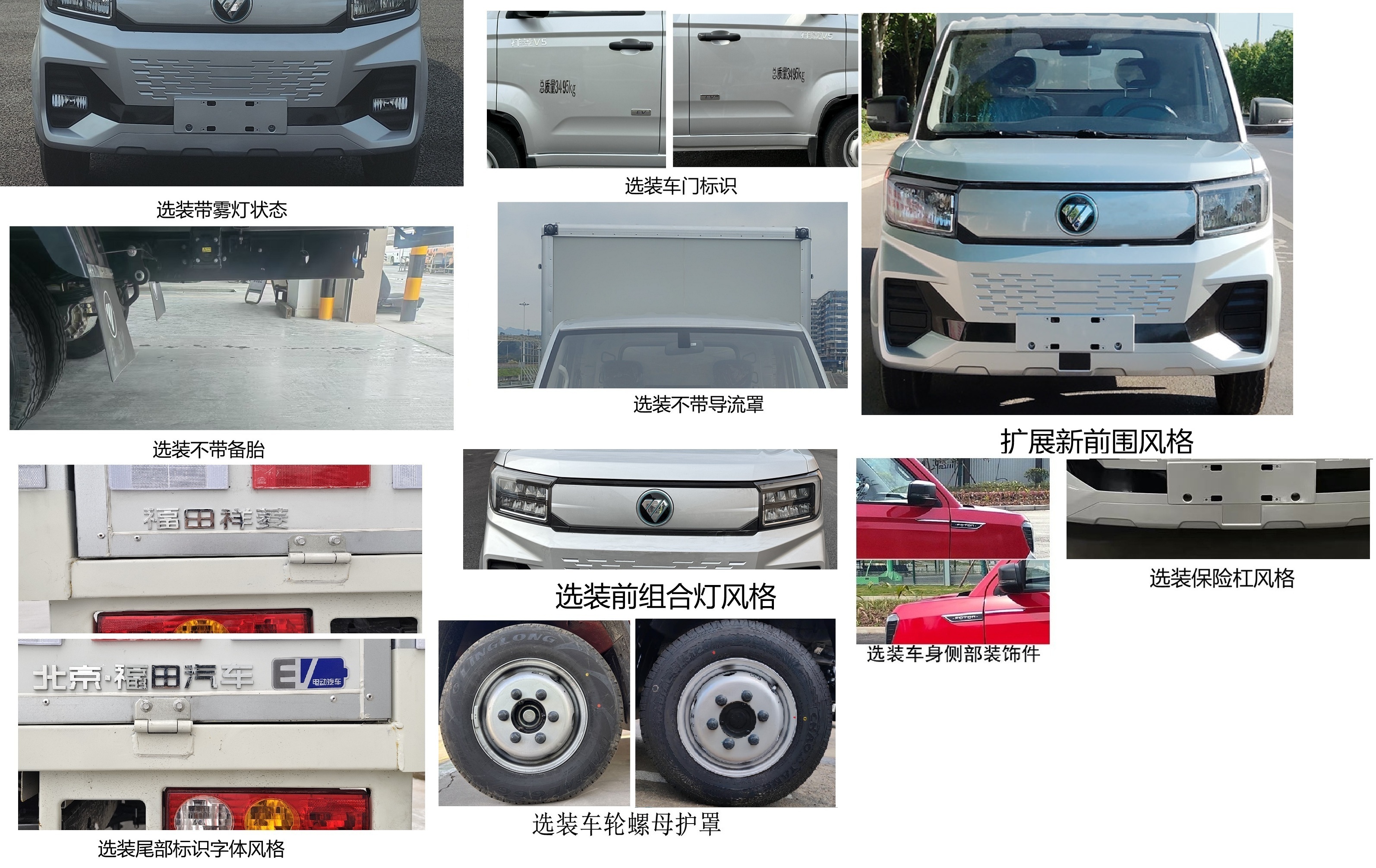 福田牌BJ5030XYKEV81純電動翼開啟廂式貨車公告圖片