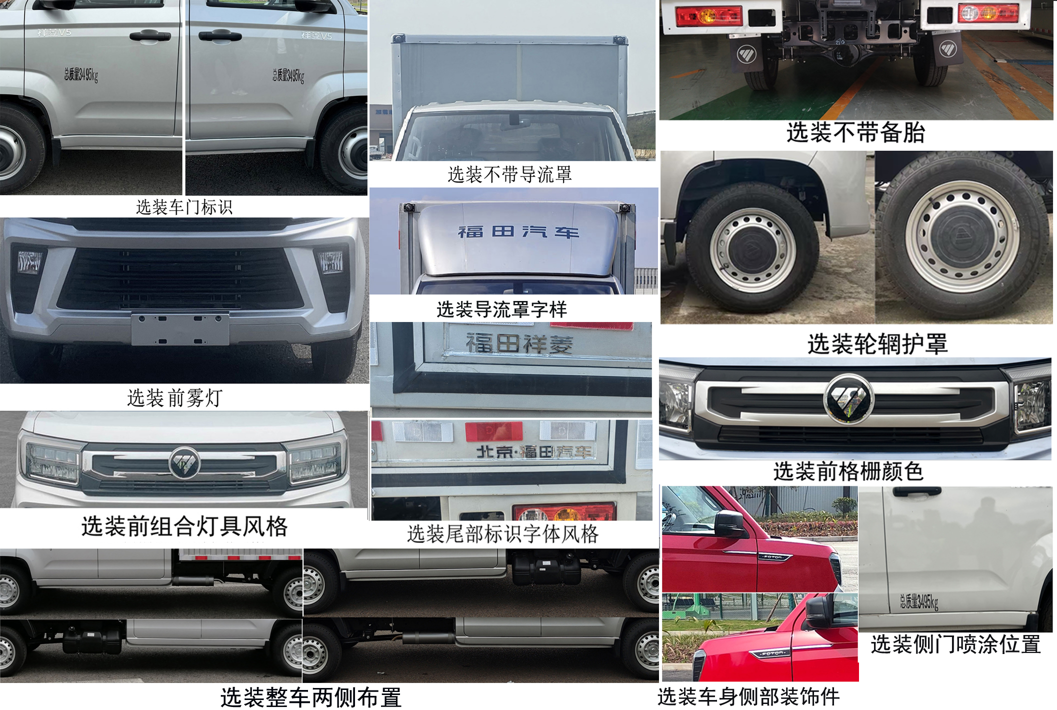 福田牌BJ5030XXY5AV7-85廂式貨車公告圖片