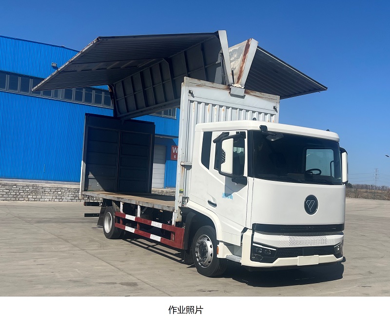 福田牌BJ5166XYK-01翼開啟廂式貨車公告圖片