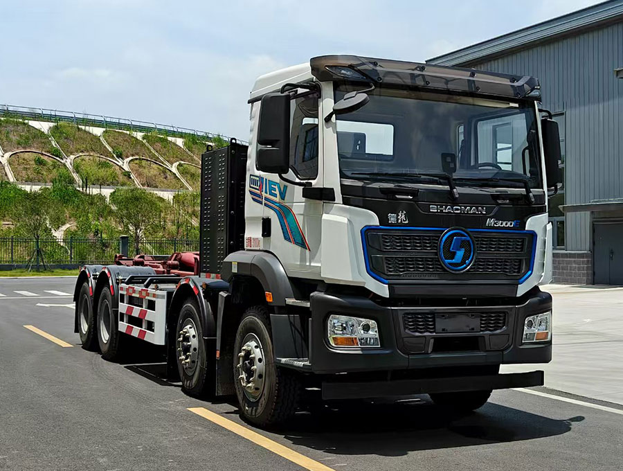 YBH5317ZXXSXBEV型純電動(dòng)車廂可卸式垃圾車圖片