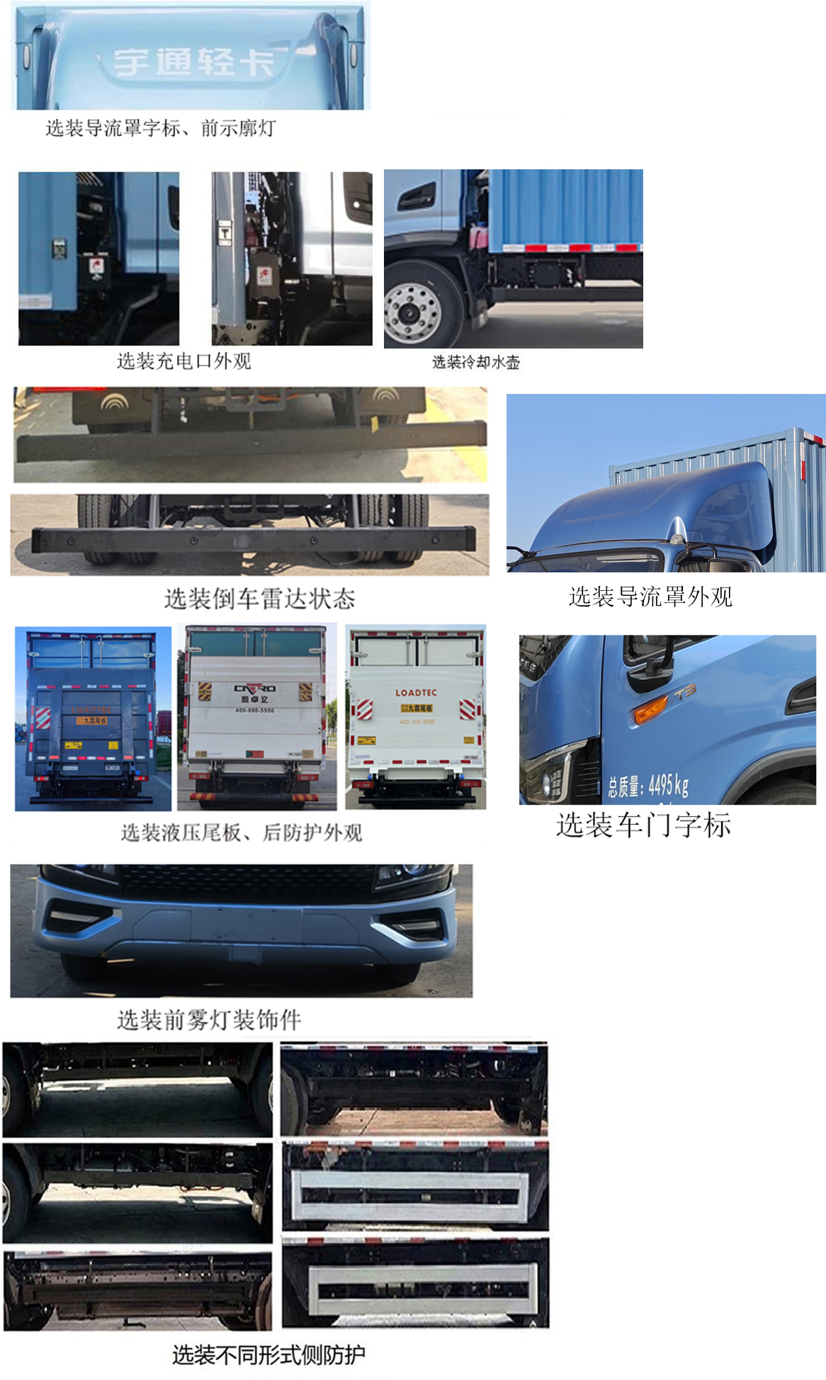 宇通牌ZKH5045XXYBEV253C純電動(dòng)廂式貨車(chē)公告圖片