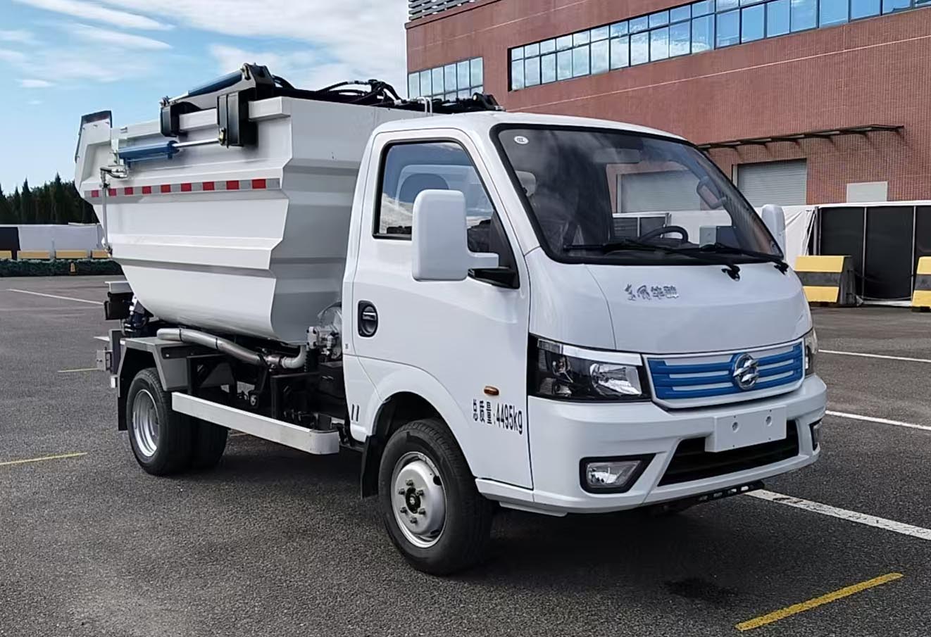 山花牌JHA5043ZZZDFABEV純電動自裝卸式垃圾車公告圖片