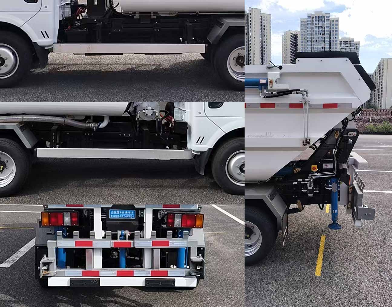 山花牌JHA5043ZZZDFABEV純電動自裝卸式垃圾車公告圖片