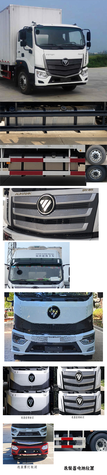 福田牌BJ5186XXY-1M廂式運(yùn)輸車公告圖片