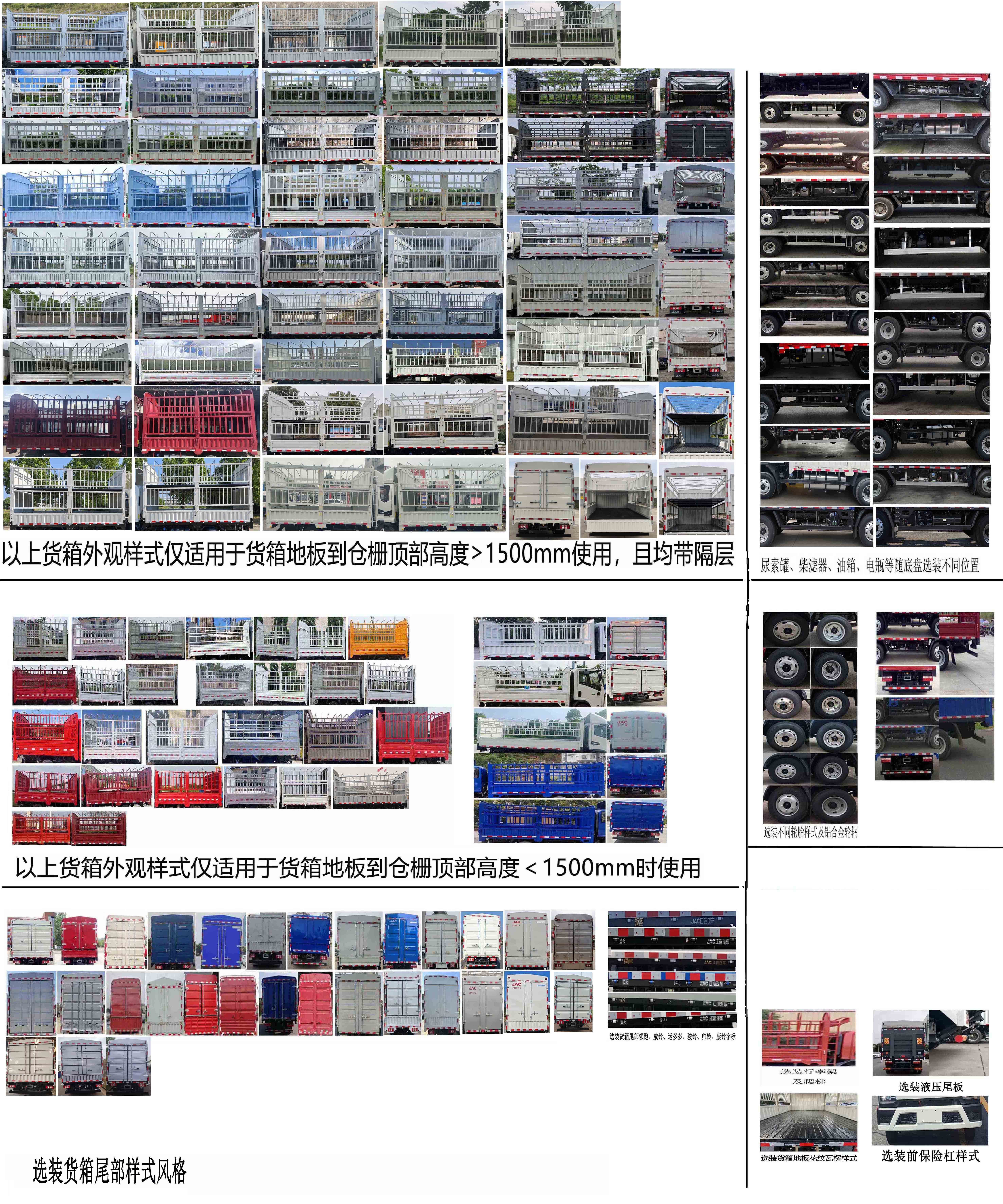 江淮牌HFC5043CCYP31K1C7NS倉柵式運輸車公告圖片