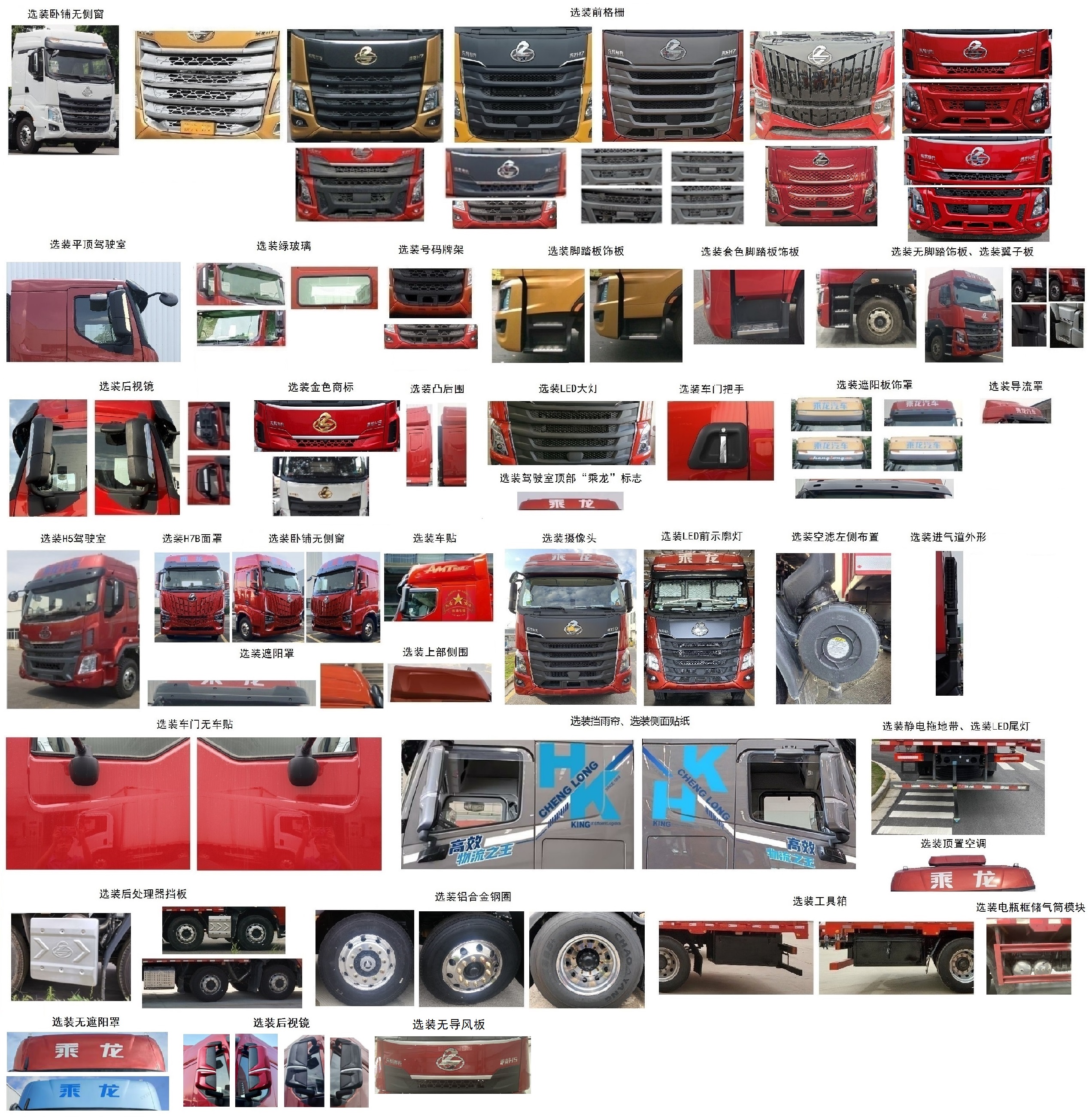 乘龍牌LZ5310CCYH7FC1倉(cāng)柵式運(yùn)輸車公告圖片