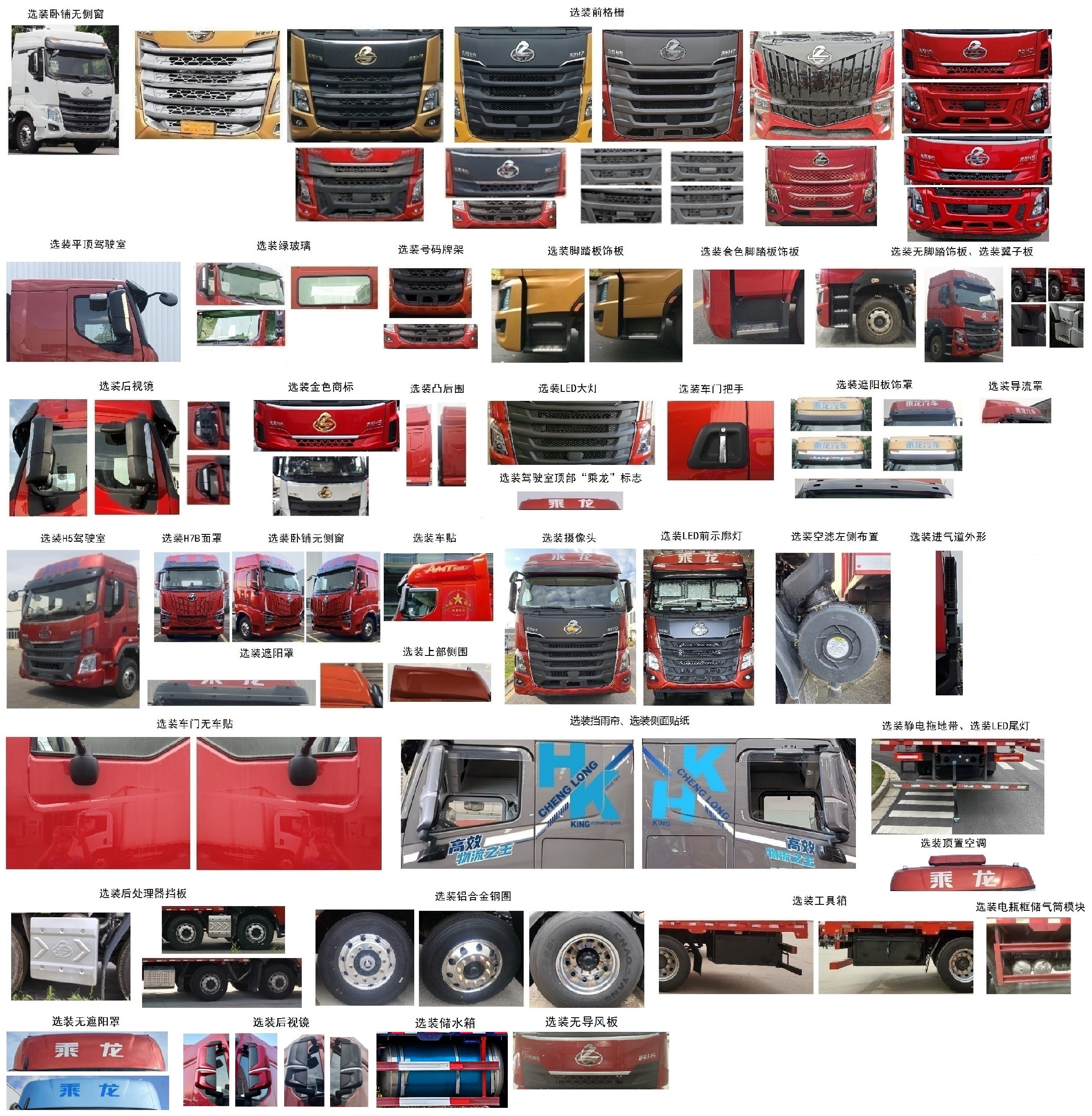 乘龍牌LZ5310CCQH7FC1畜禽運輸車公告圖片