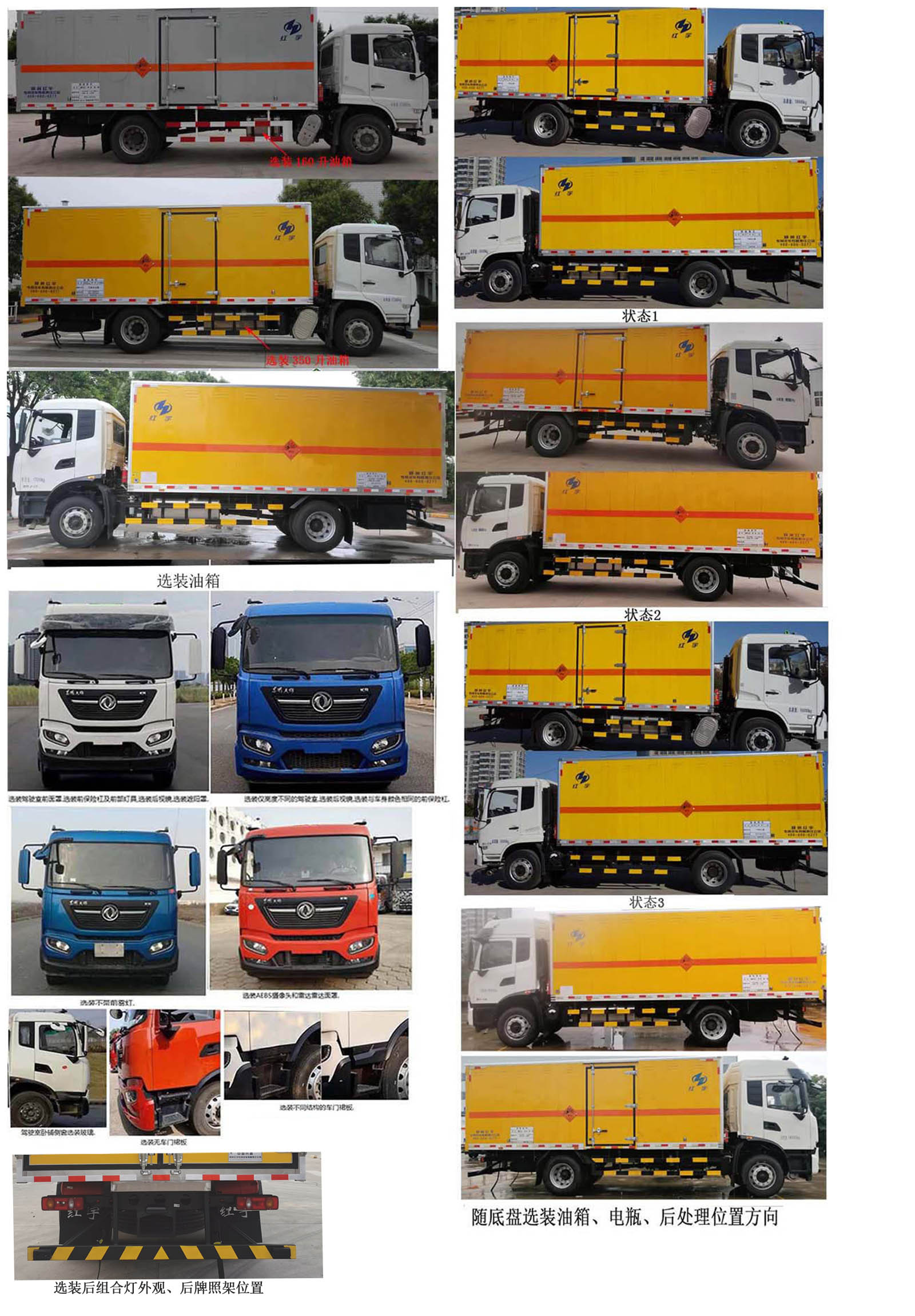 紅宇牌HYJ5180XQY-DF爆破器材運(yùn)輸車公告圖片