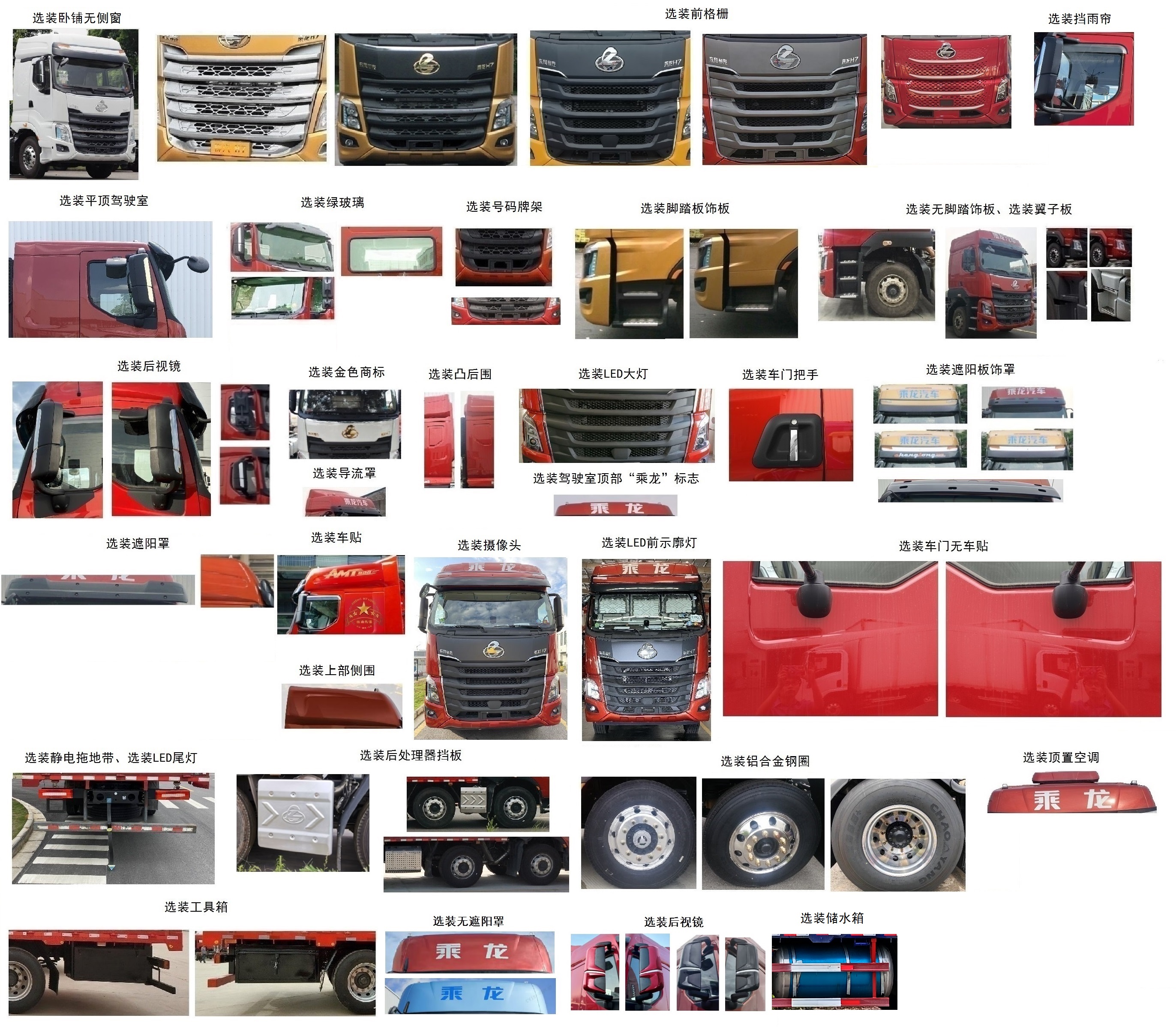 乘龍牌LZ5321CCQH7FC1畜禽運輸車公告圖片