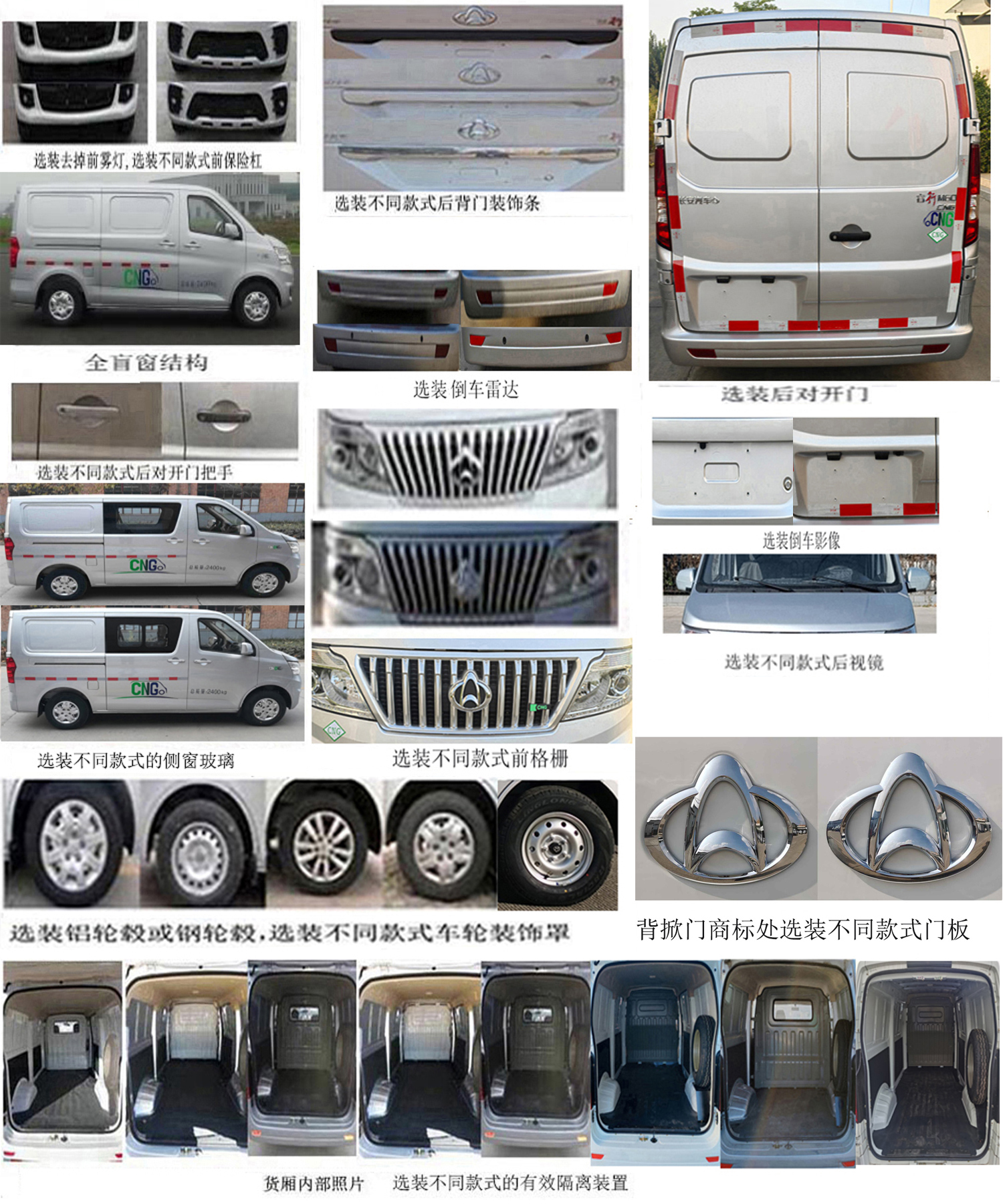 長安牌SC5021XXYAAF6NG廂式運輸車公告圖片