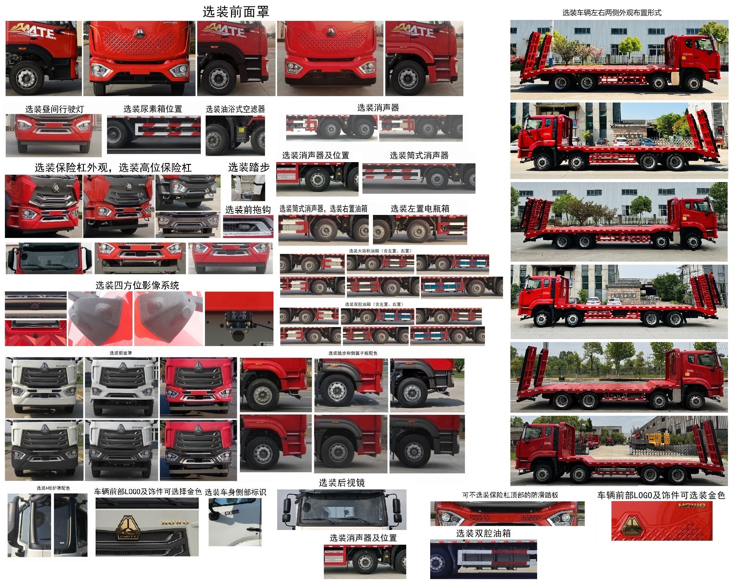 豪沃牌ZZ5317TPBV506JF1平板運(yùn)輸車公告圖片