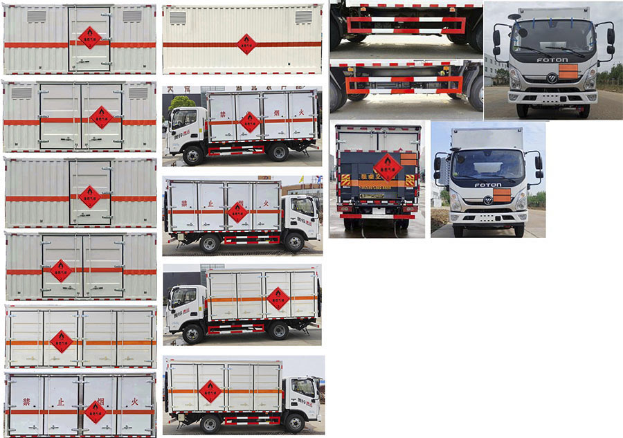 大力牌DLQ5043XRQBJ6易燃氣體廂式運輸車公告圖片