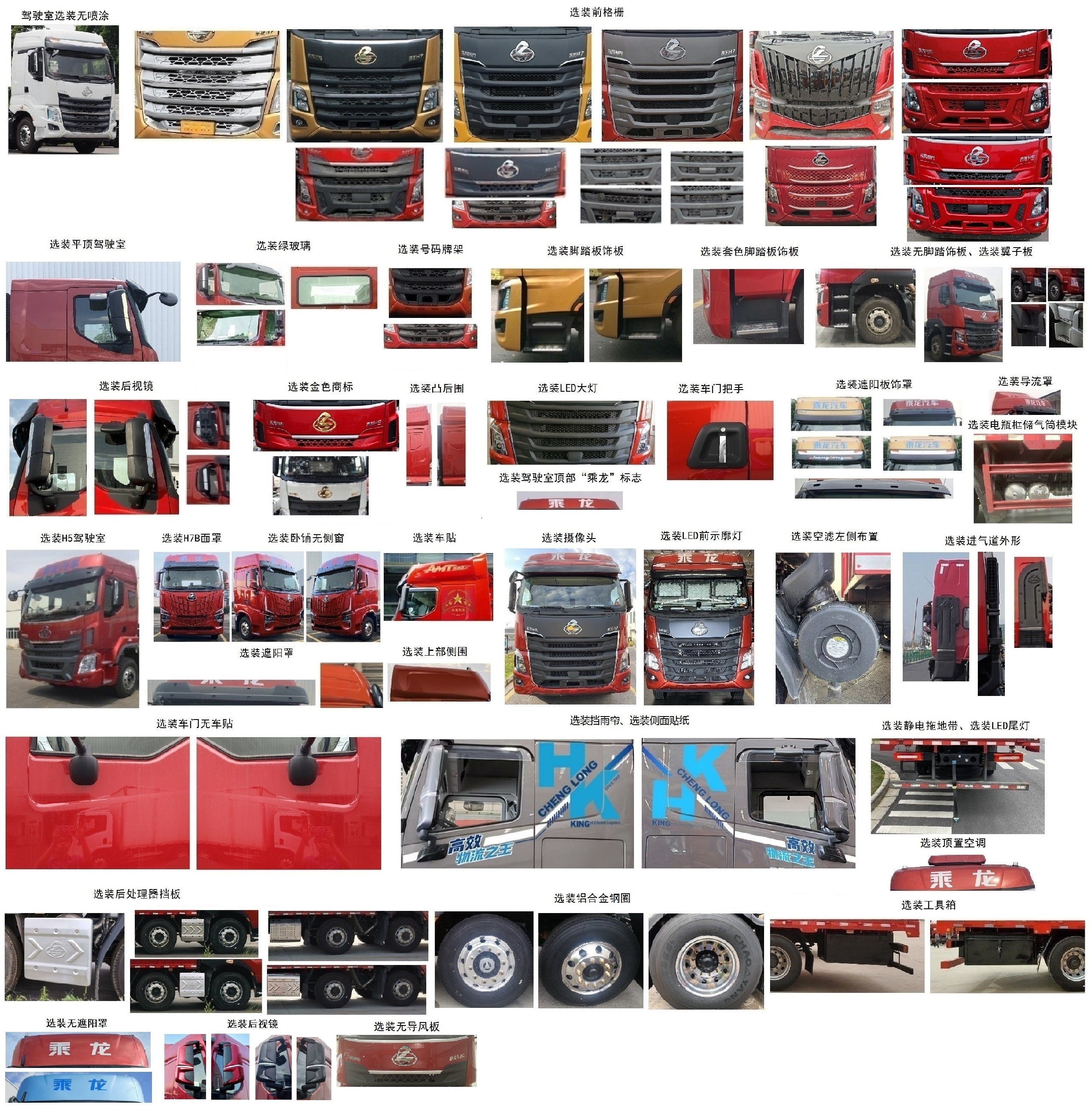 乘龍牌LZ5310TPBH7FC1平板運輸車公告圖片