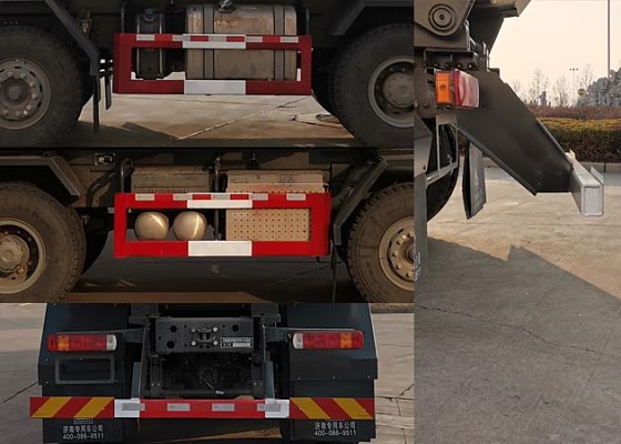 綠葉牌JYJ5317TSGF壓裂砂罐車公告圖片