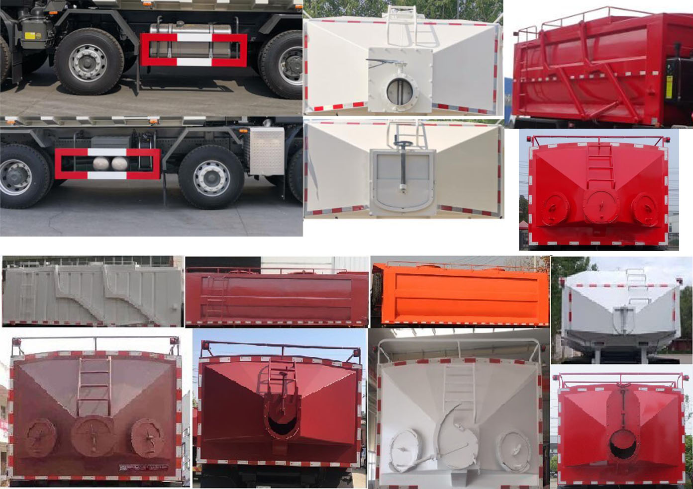 綠葉牌JYJ5317TSGF壓裂砂罐車公告圖片