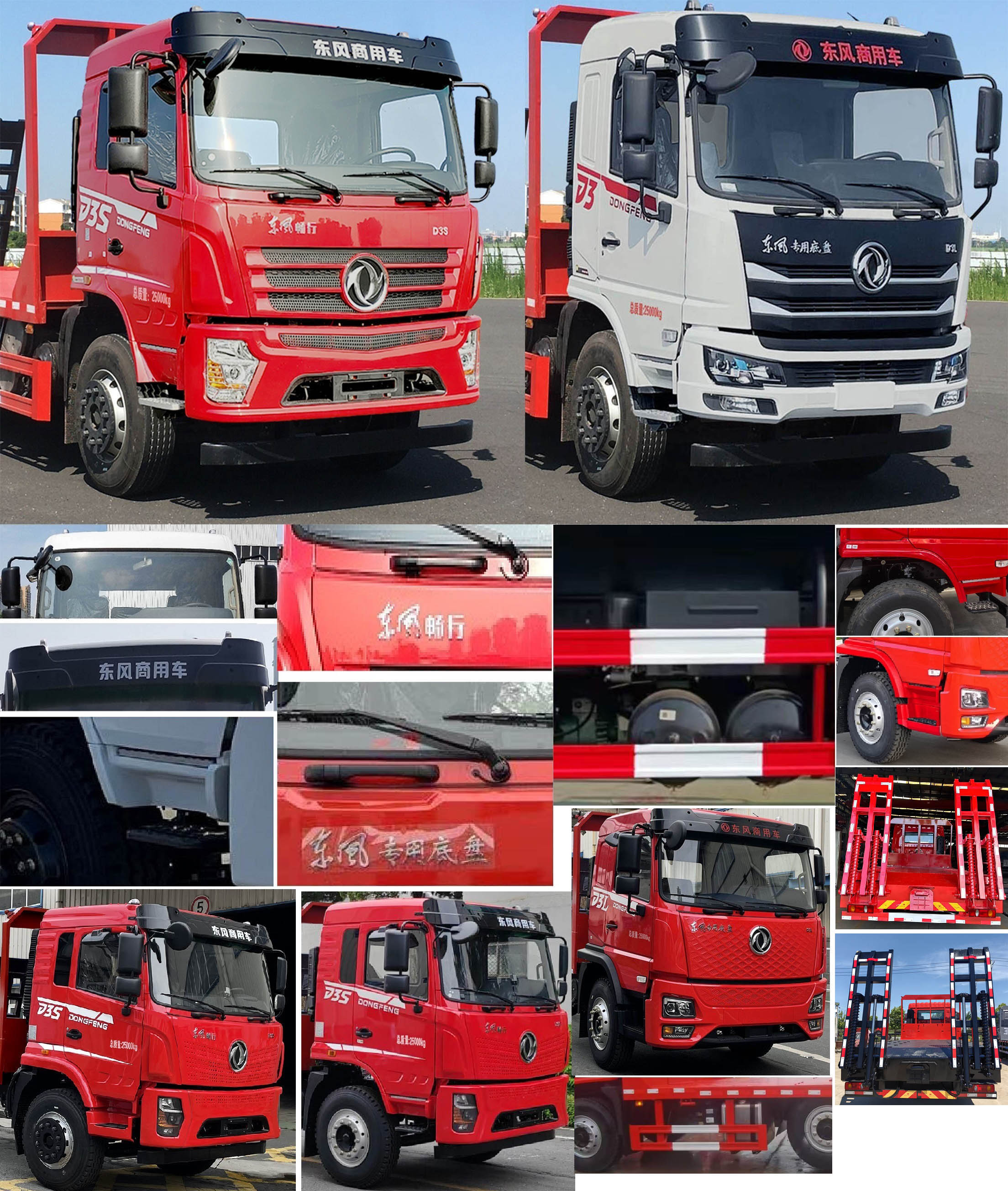 東風牌DFV5253TPBGP6DT平板運輸車公告圖片