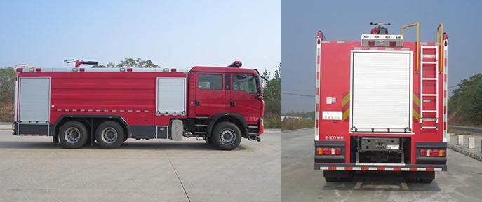 新東日牌YZR5280GXFPM120/T6泡沫消防車公告圖片