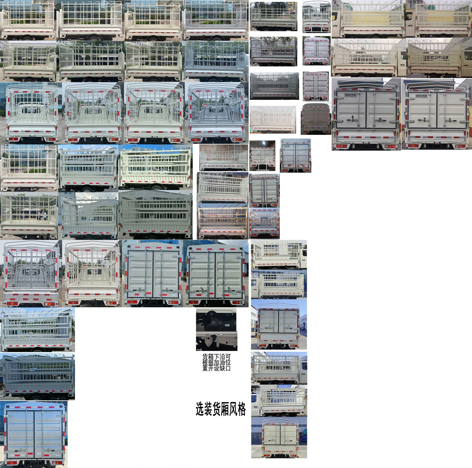 福田牌BJ5032CCY4AV5-11倉柵式運輸車公告圖片