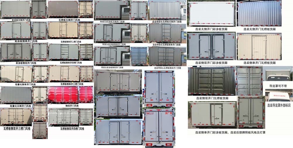 福田牌BJ5035XXY5JV5-61廂式運(yùn)輸車公告圖片