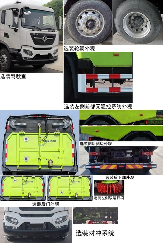 中聯(lián)牌ZBH5180TXSDABEV純電動(dòng)洗掃車(chē)公告圖片