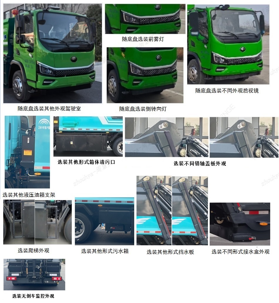 宇通牌YTZ5126ZYSD0BEV純電動壓縮式垃圾車公告圖片