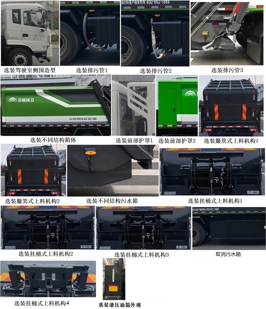 宇通牌YTZ5186ZYSD0BEV純電動壓縮式垃圾車公告圖片