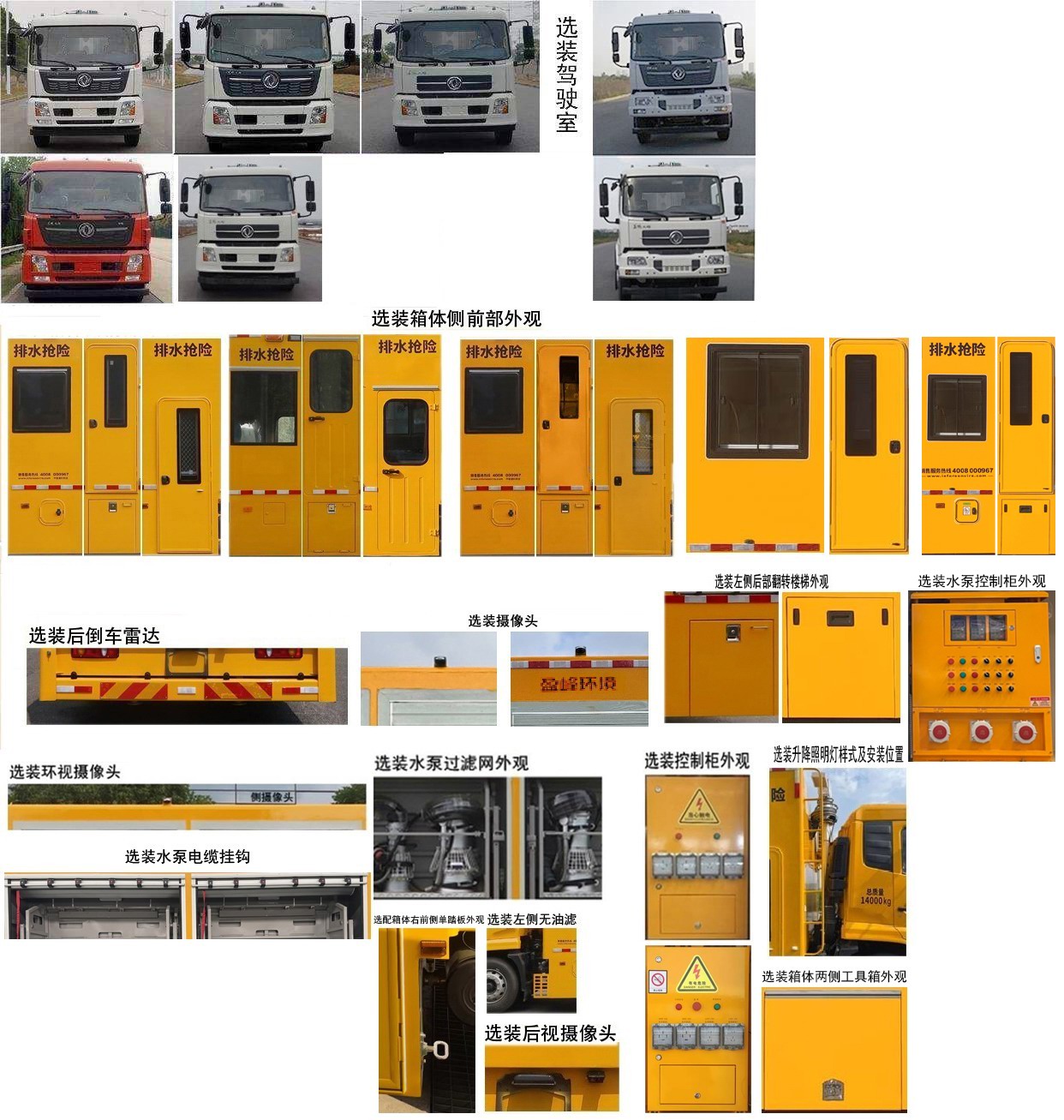 盈峰牌ZBH5140TPSDHE6大流量排水搶險(xiǎn)車(chē)公告圖片
