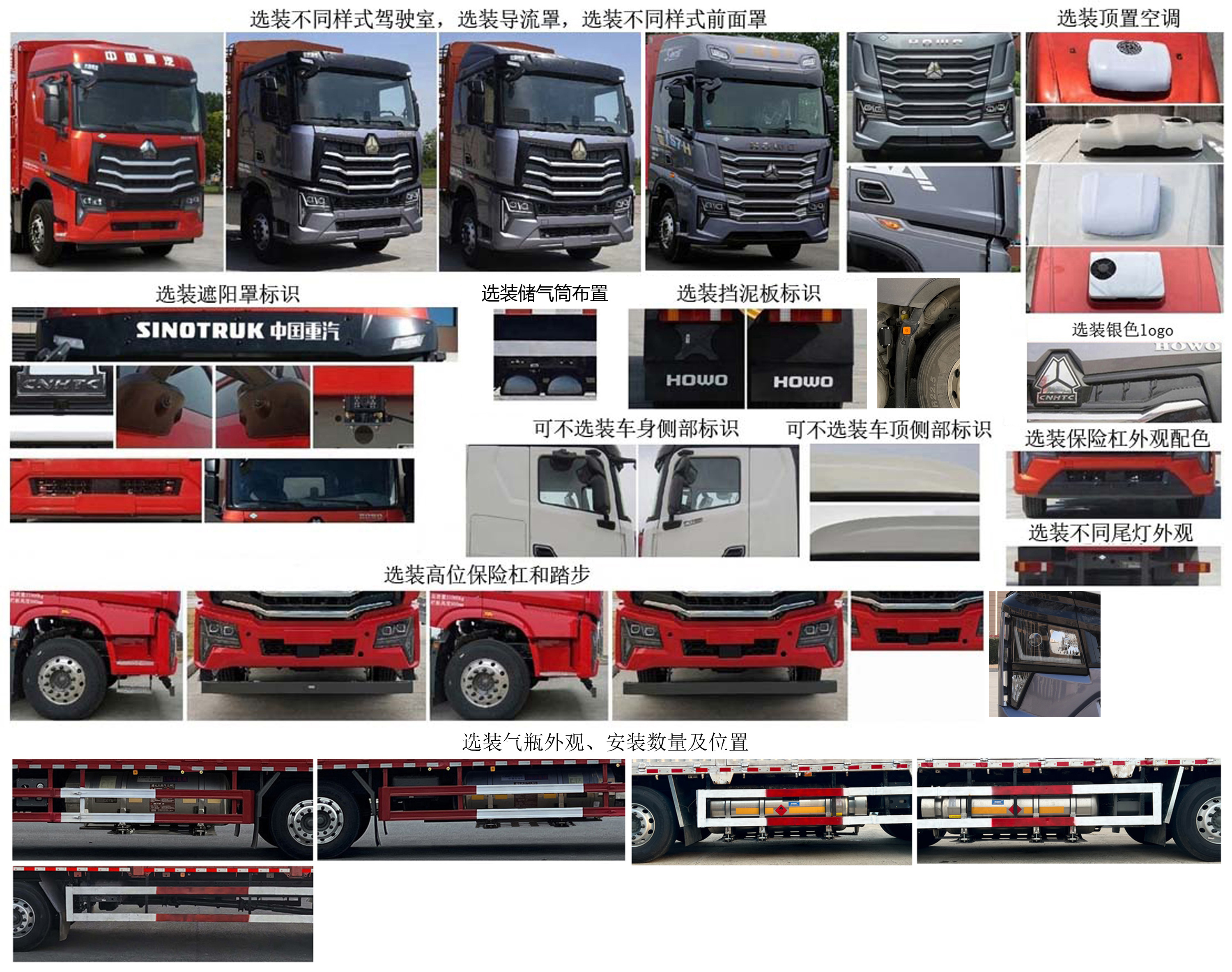 豪沃牌ZZ5317CCYV466KF1L倉(cāng)柵式運(yùn)輸車公告圖片