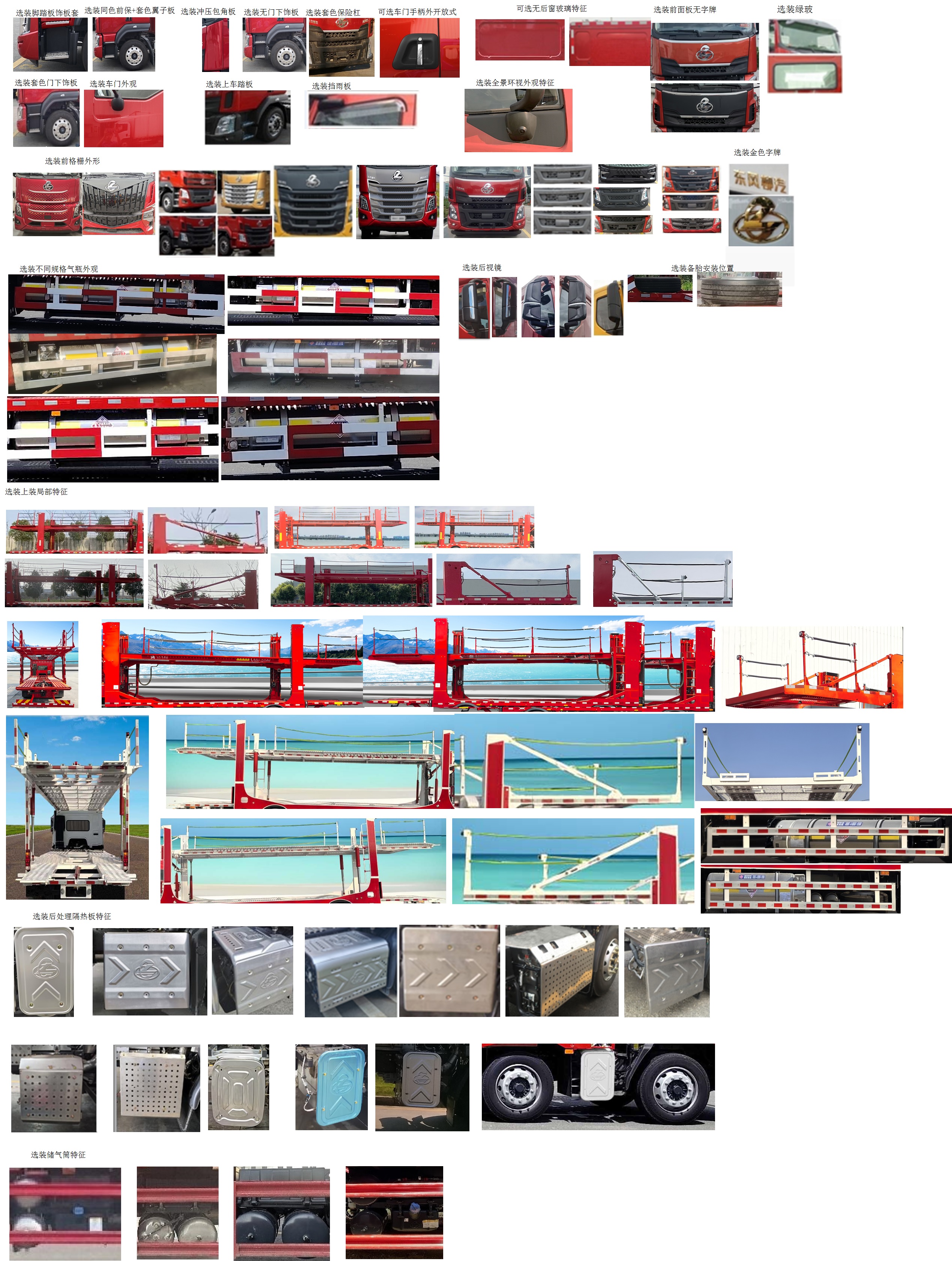 乘龍牌LZ5252TCLH5CM01車輛運(yùn)輸車公告圖片
