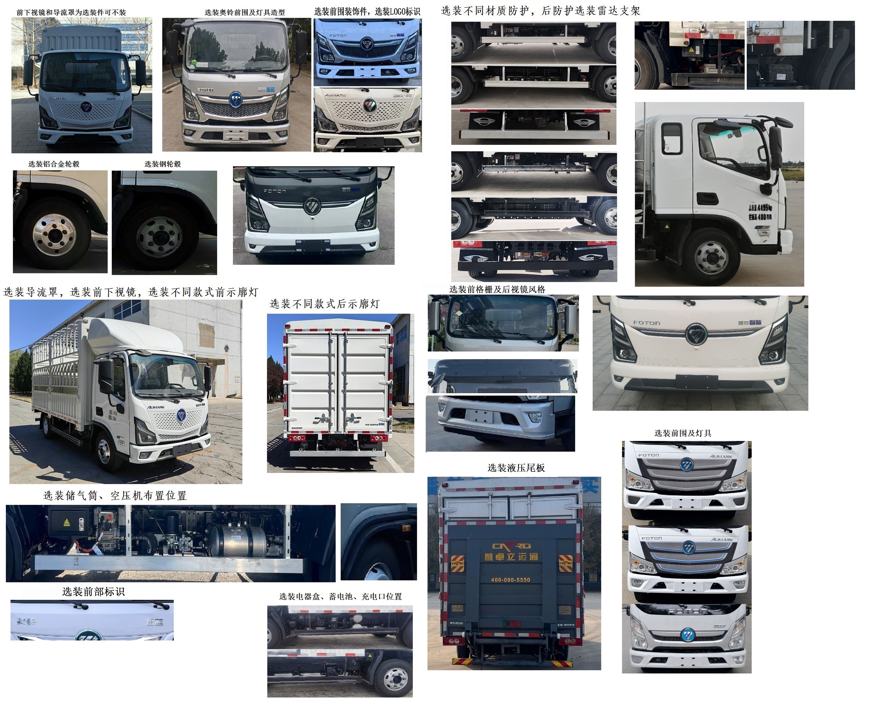 福田牌BJ5048CCYEV1純電動倉柵式運輸車公告圖片