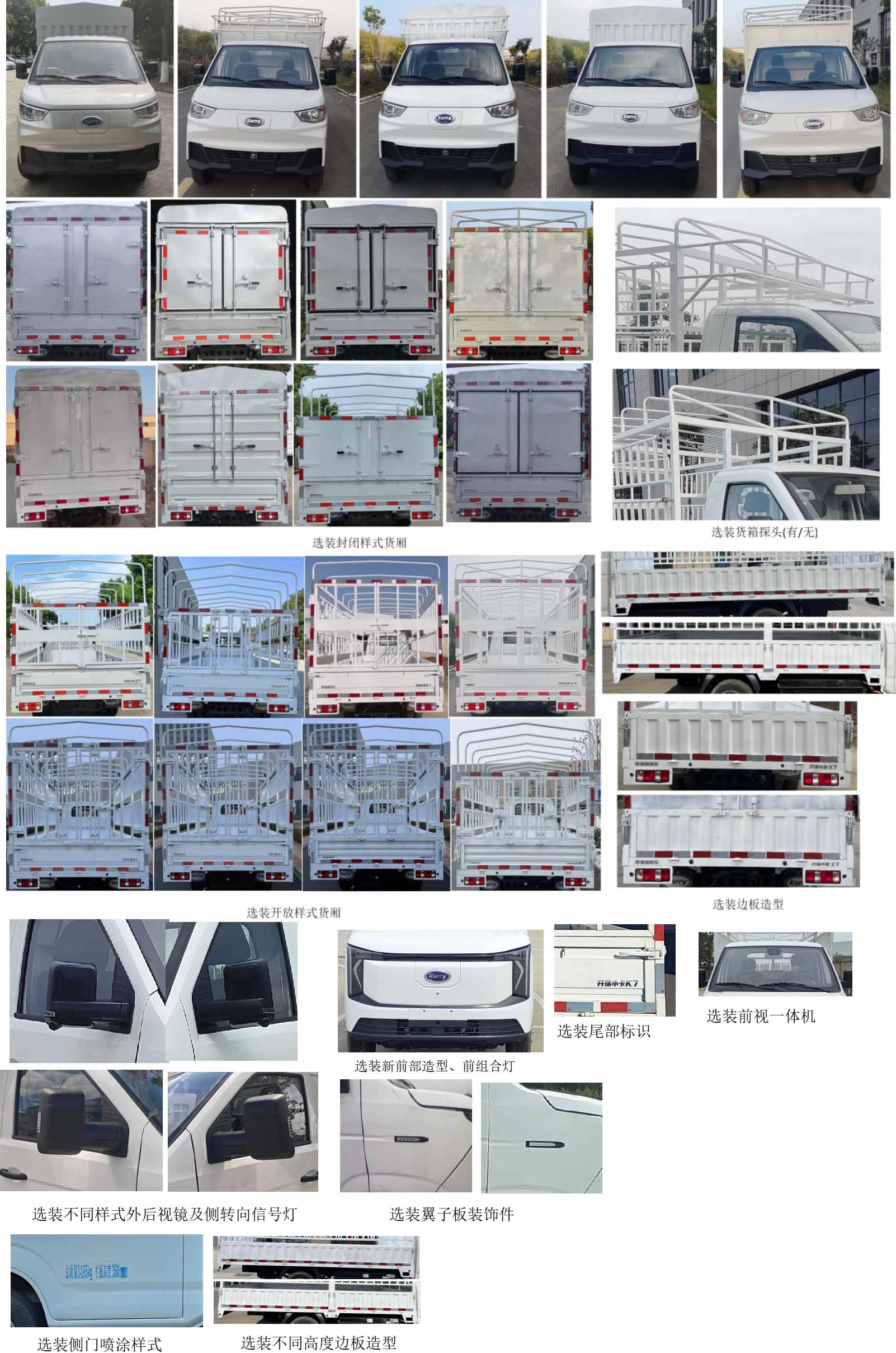 開(kāi)瑞牌SQR5033CCYBEVH31純電動(dòng)倉(cāng)柵式運(yùn)輸車(chē)公告圖片