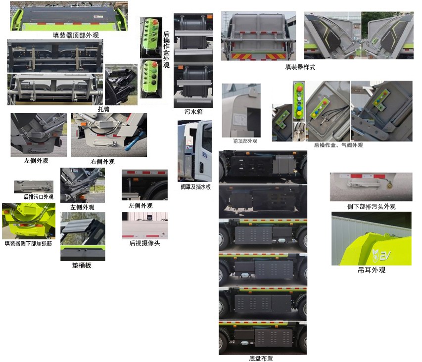 中標(biāo)牌ZBF5121ZYSSHCBEVF純電動(dòng)壓縮式垃圾車(chē)公告圖片