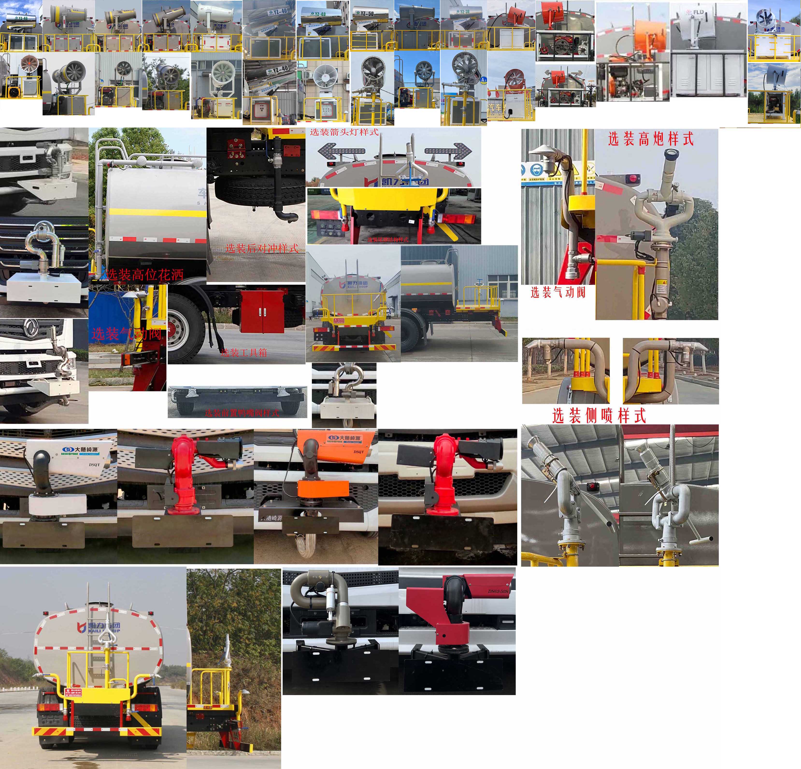 凱力風(fēng)牌KLF5251GPSE6綠化噴灑車公告圖片