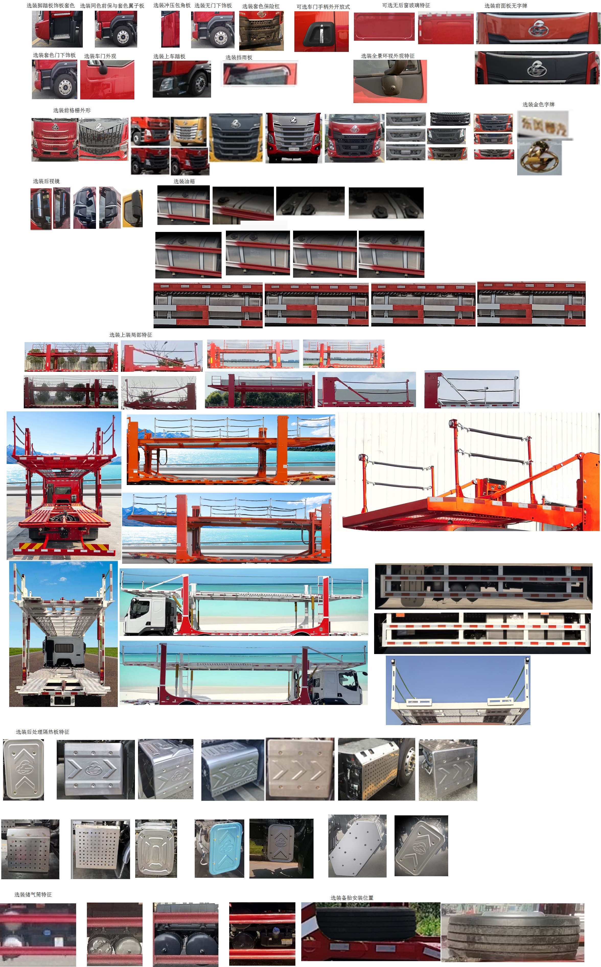 乘龍牌LZ5251TCLH5CC01車輛運輸車公告圖片