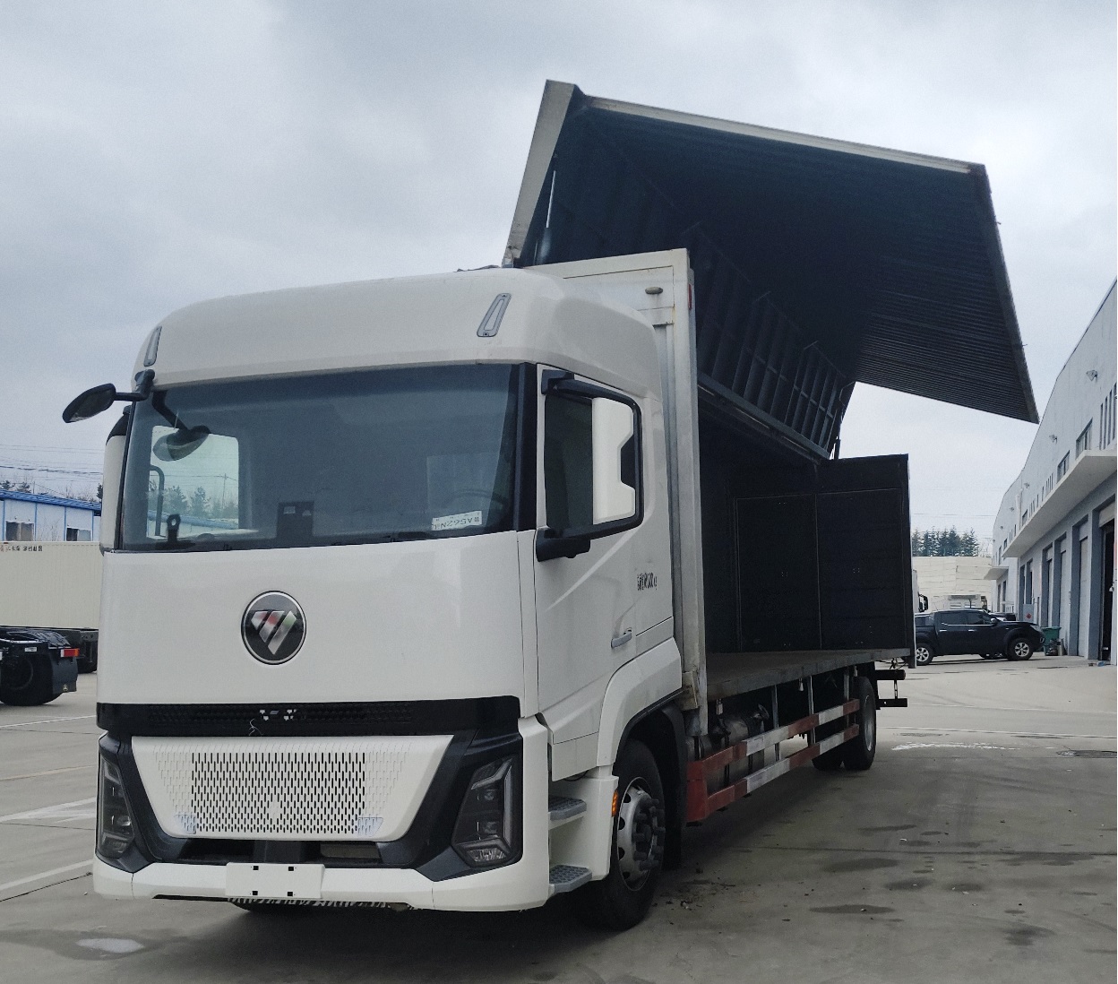 福田牌BJ5186XYK-02翼開啟廂式貨車公告圖片