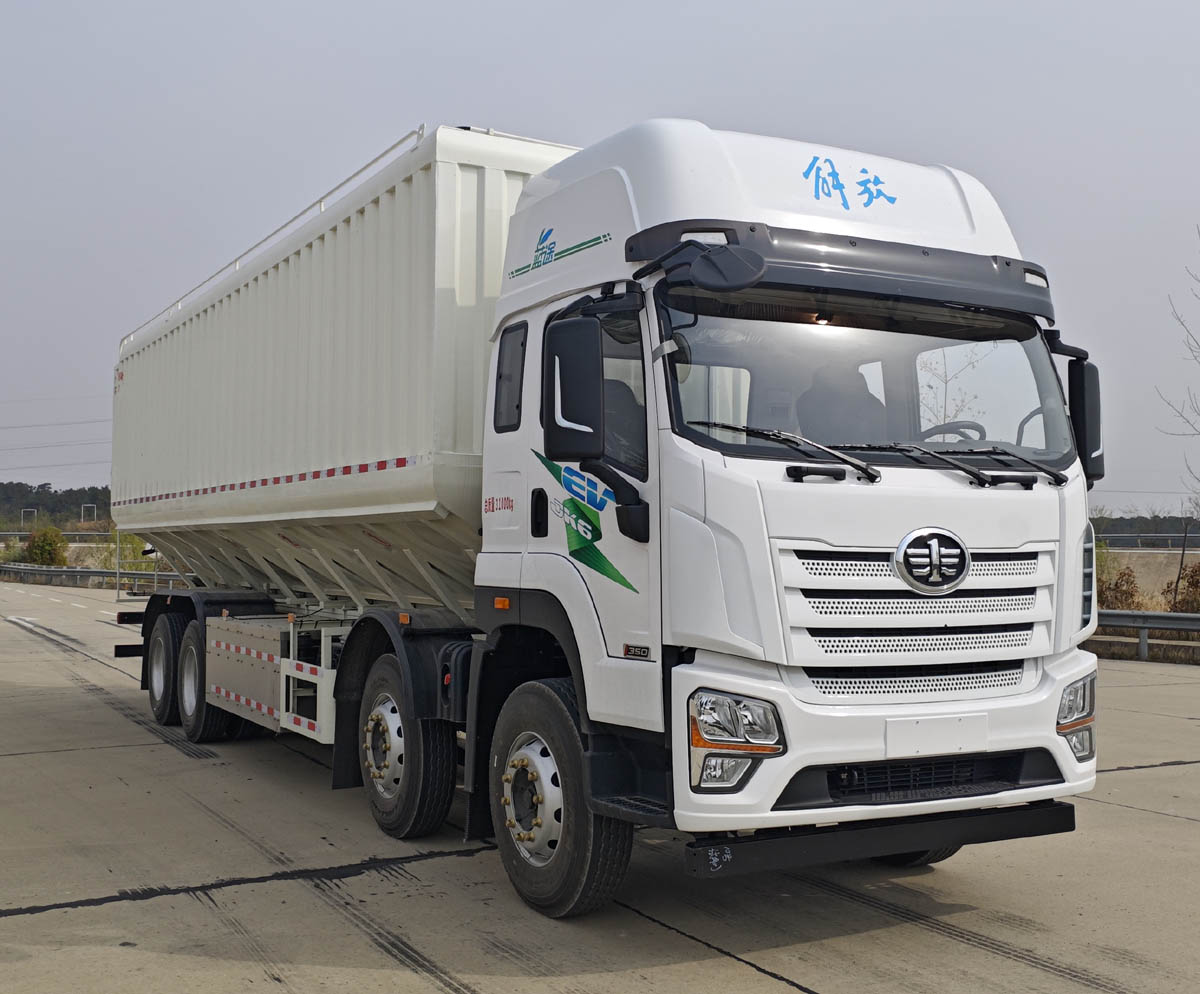 解放牌CA5310ZSLP28L7T4BEVA80純電動(dòng)散裝飼料運(yùn)輸車